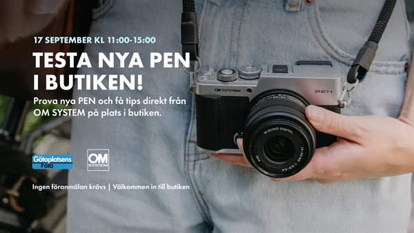 Upptäck nya OM System PEN - den kreativa kameran som alltid följer med!