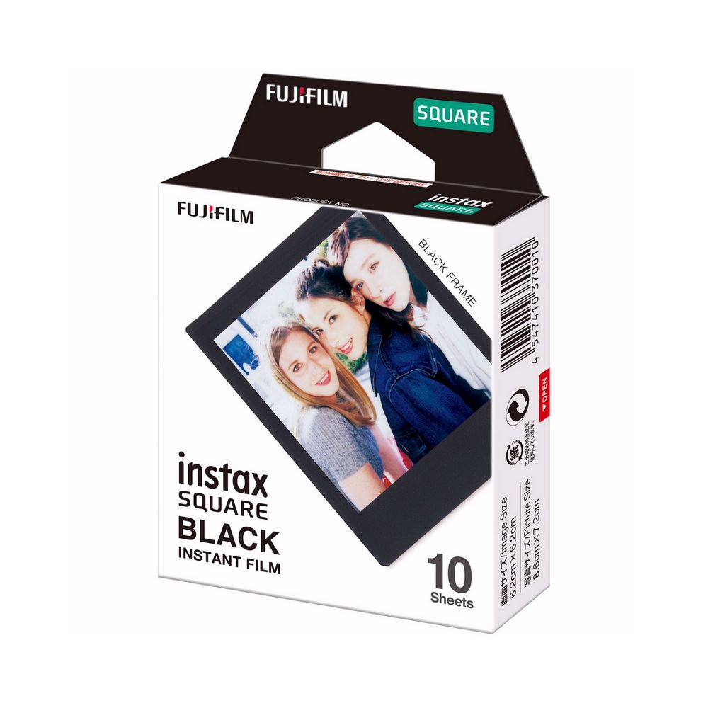 Fujifilm Instax Square Färg med Svart Ram 10st