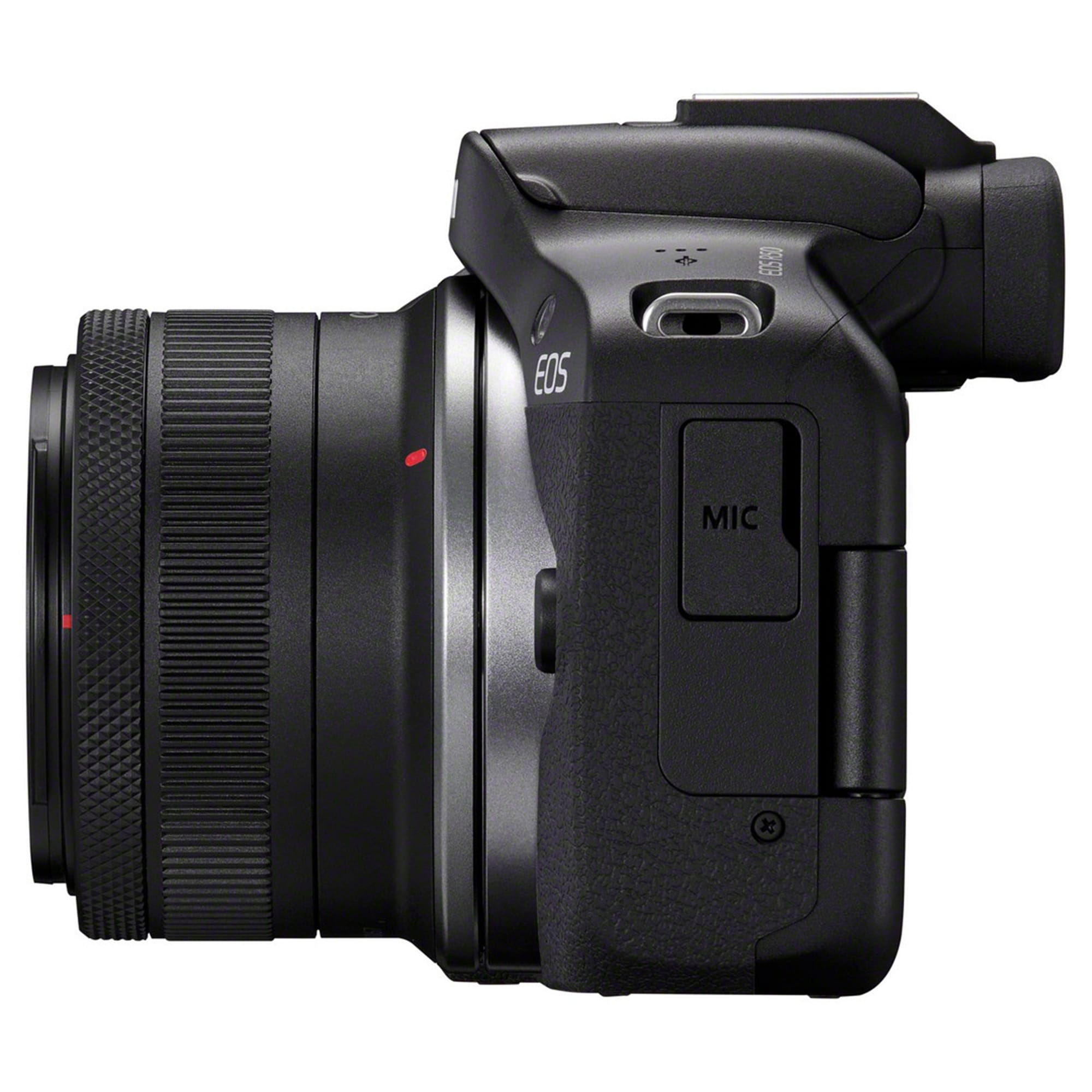 Canon EOS R50 Svart + RF-S 18-45 mm f/4,5-6,3 IS STM