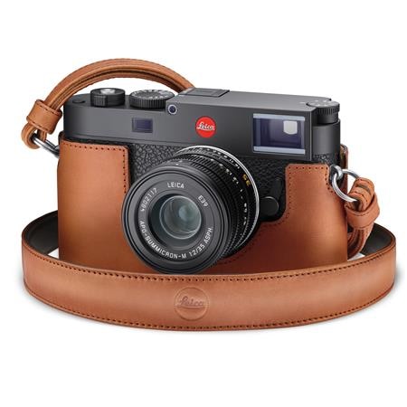 Leica Axelrem till Leica M11, Läder, Cognac