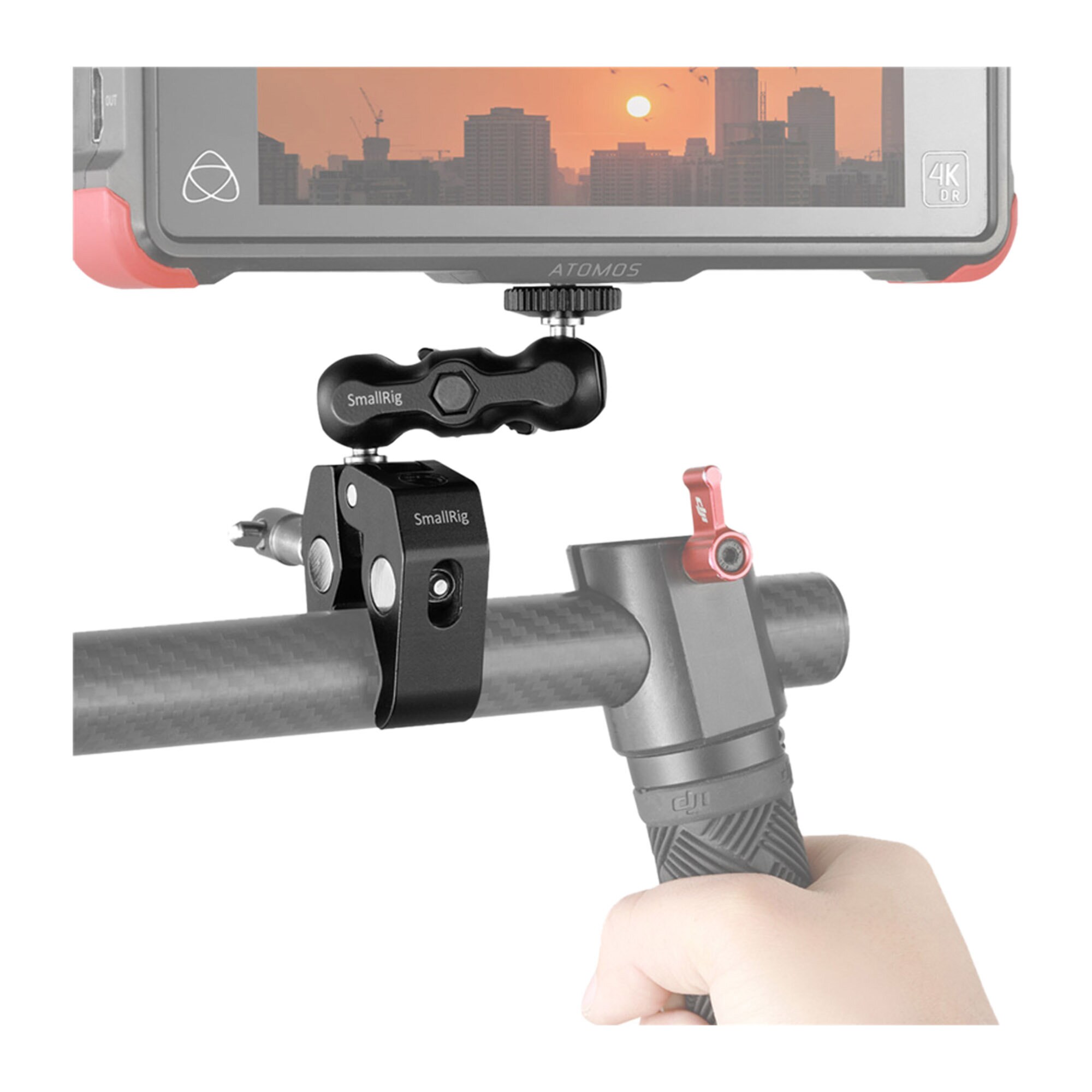Smallrig 2164 Multifunktionell Klämma Med Kulled Och Magic Arm