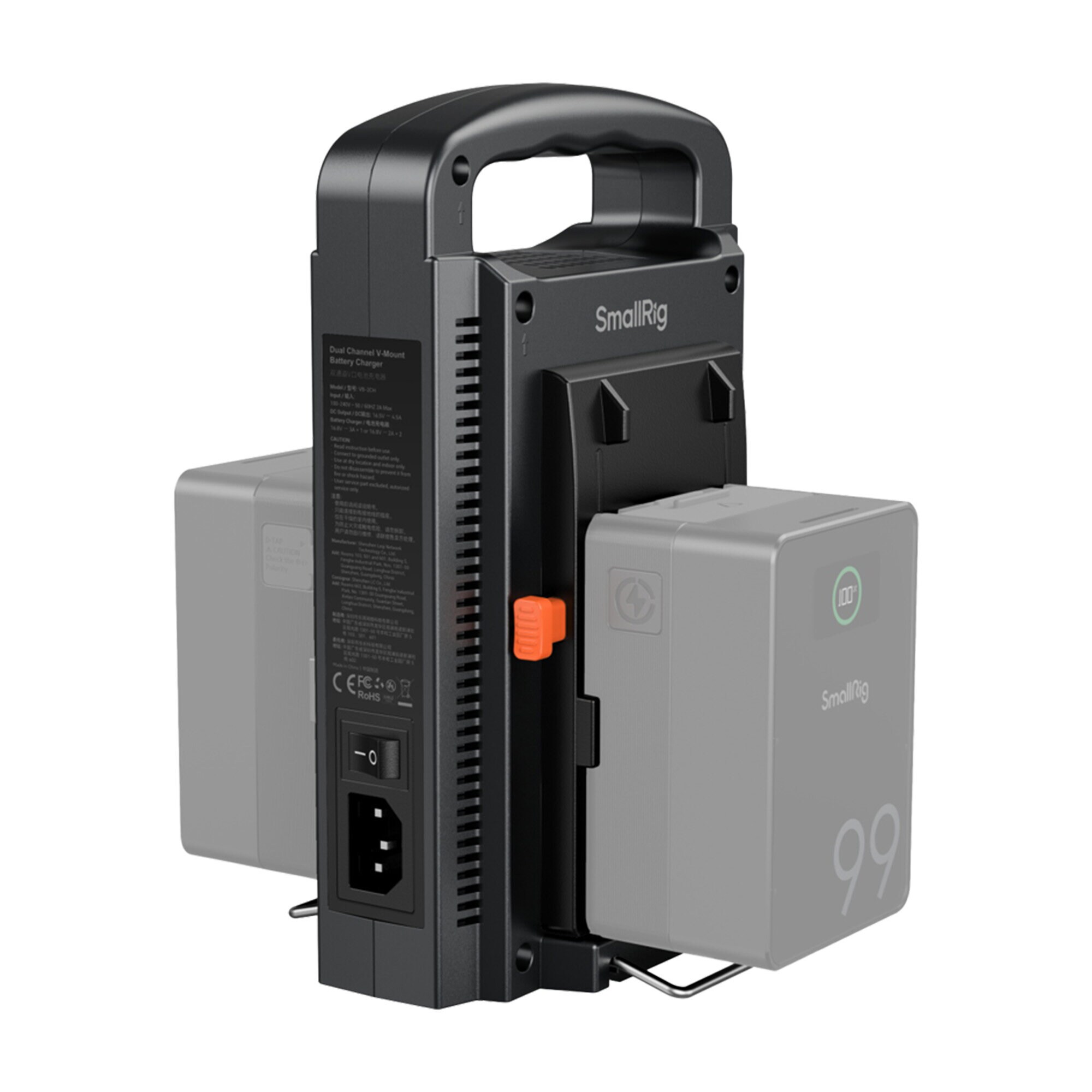 SmallRig 4578 V-Mount Batteriladdare Dual Channel
