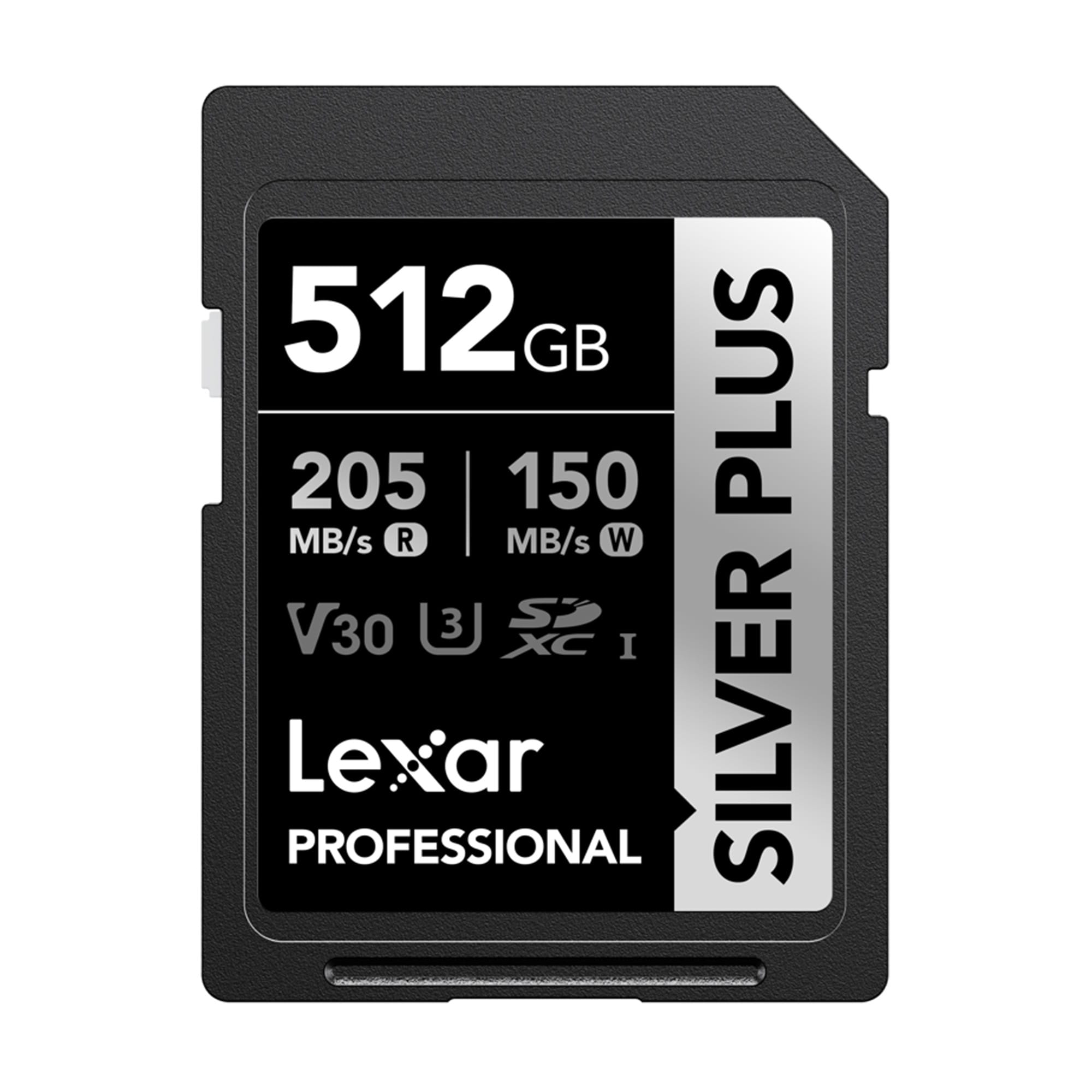 Lexar SDXC Pro Silver Plus 1066x UHS-I U3 V30 R205/W150 512GB