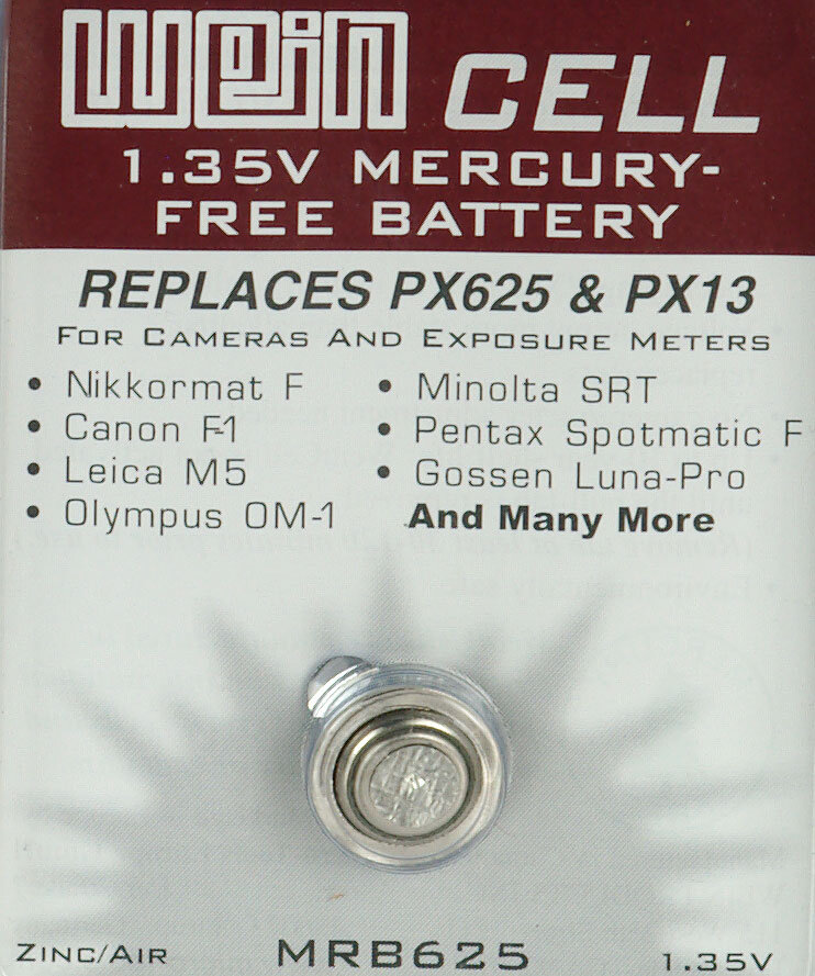 Wein Cell Zink-luft batteri MRB 625 1.35V