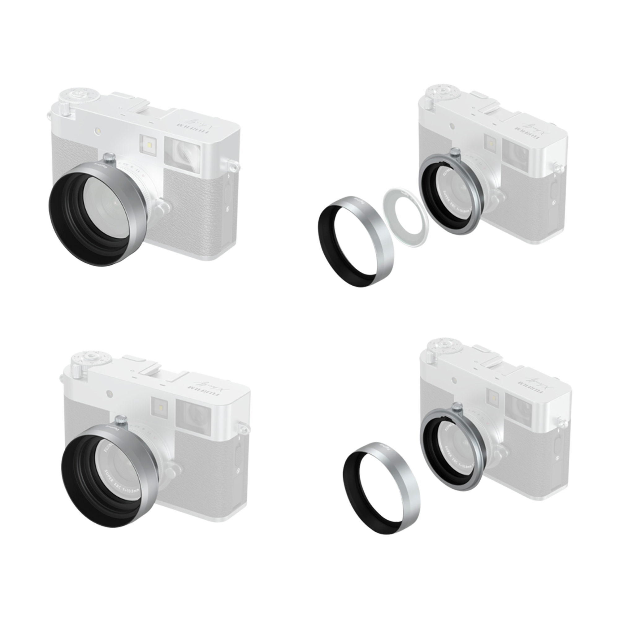 SmallRig 5393 Motljusskydd Till Fujifilm X Half Silver