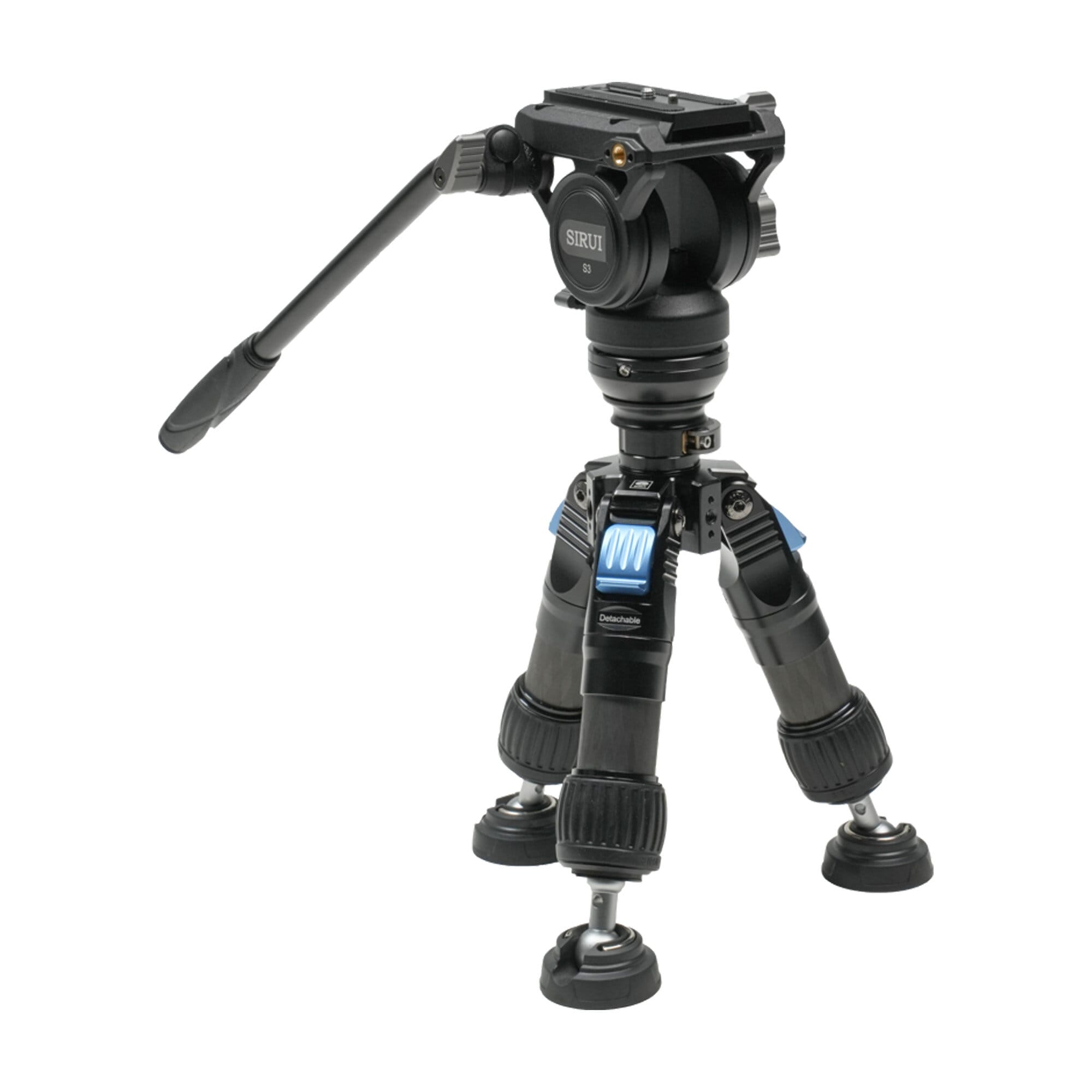 Sirui One Step Height Adjustment Carbon Video Tripod Kit SVS60 + S3