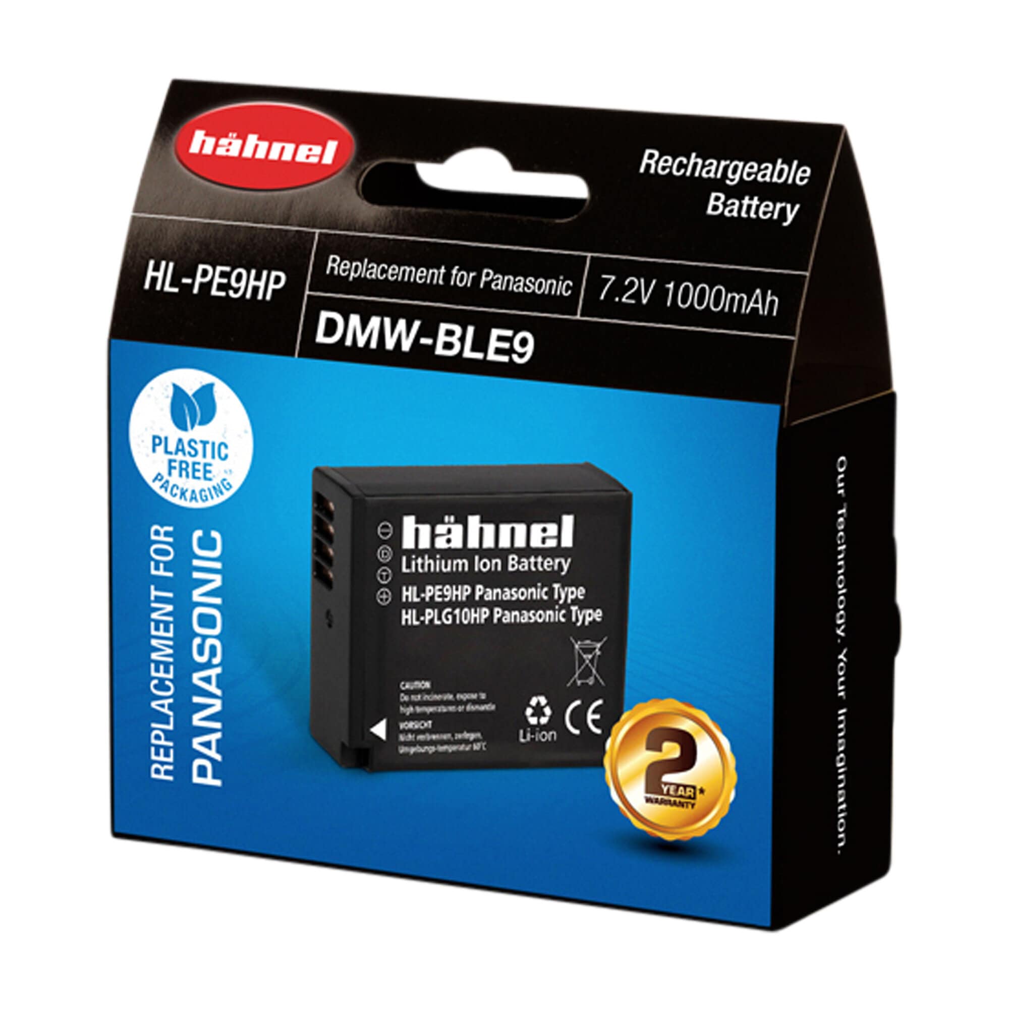 Hähnel HL-PE9HP motsvarande Panasonic DMW-BLE9