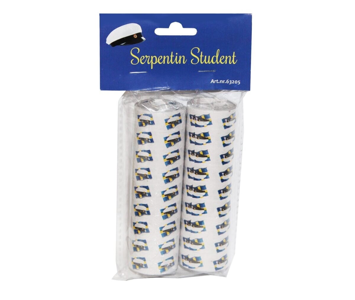 Student Serpentin Studentmössa 2-pack