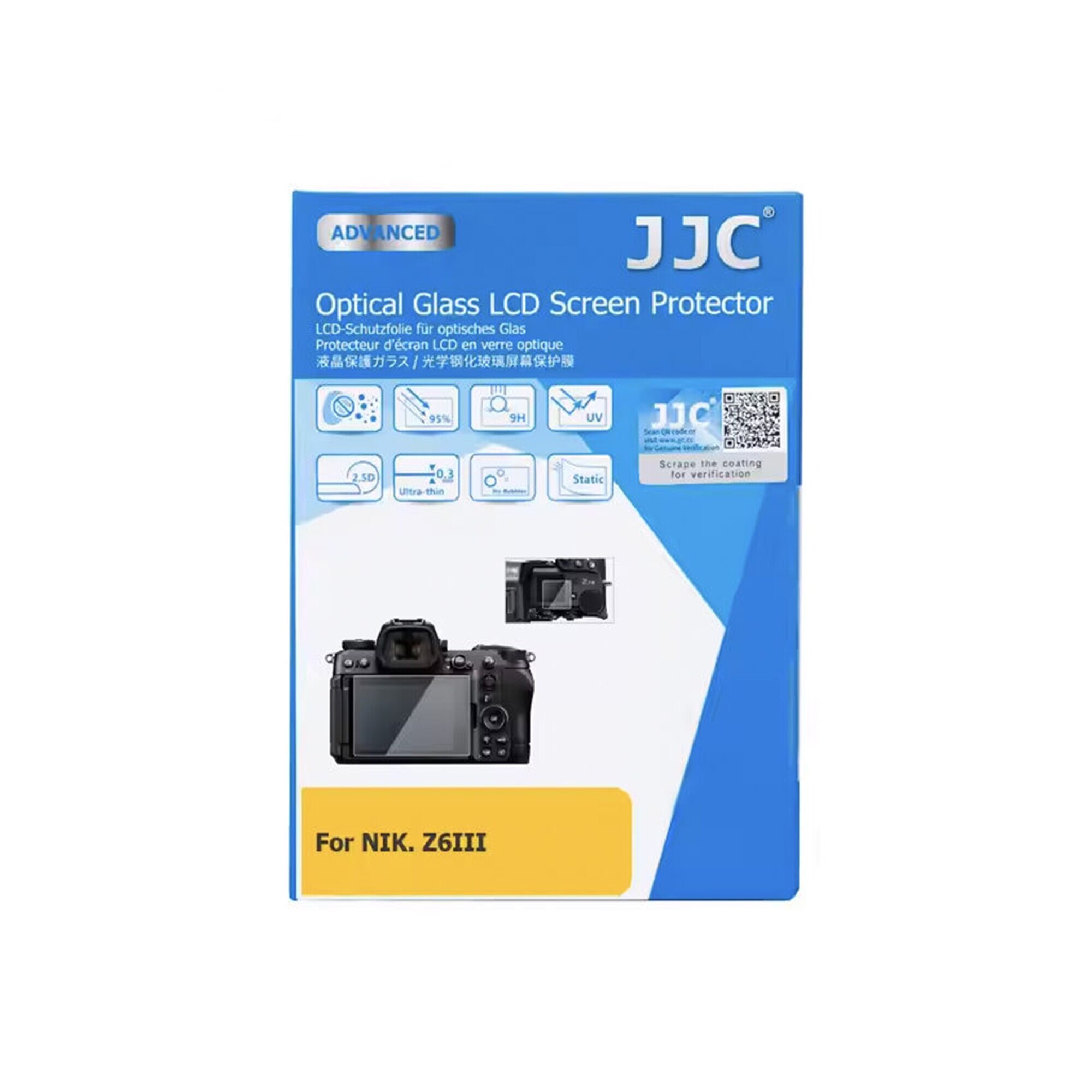 JJC LCD-Skydd OPTICAL GLASS För Nikon Z50 II, Z6 III