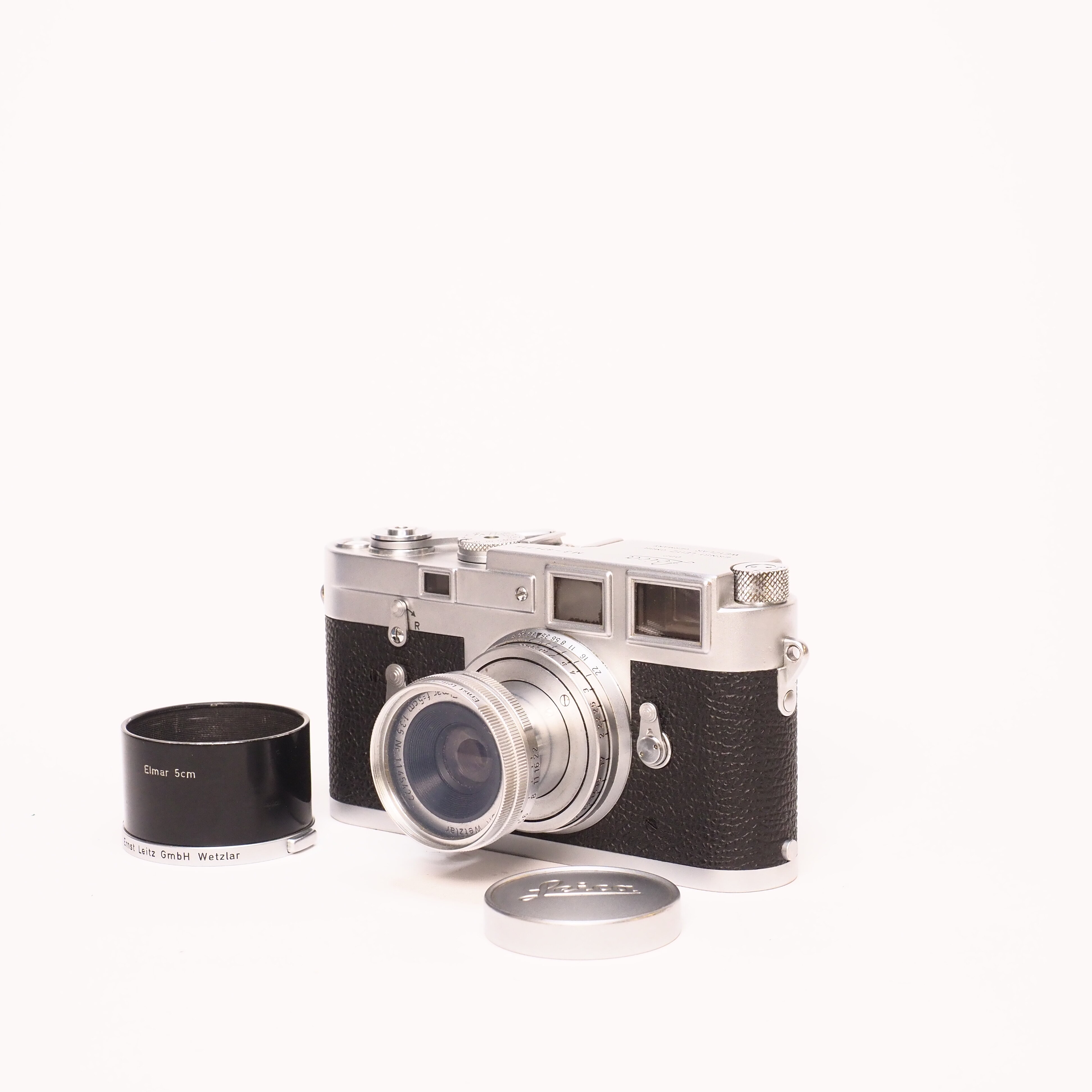 Leica M3 double stroke + Leitz Elmar 5cm f/3,5 - Begagnad