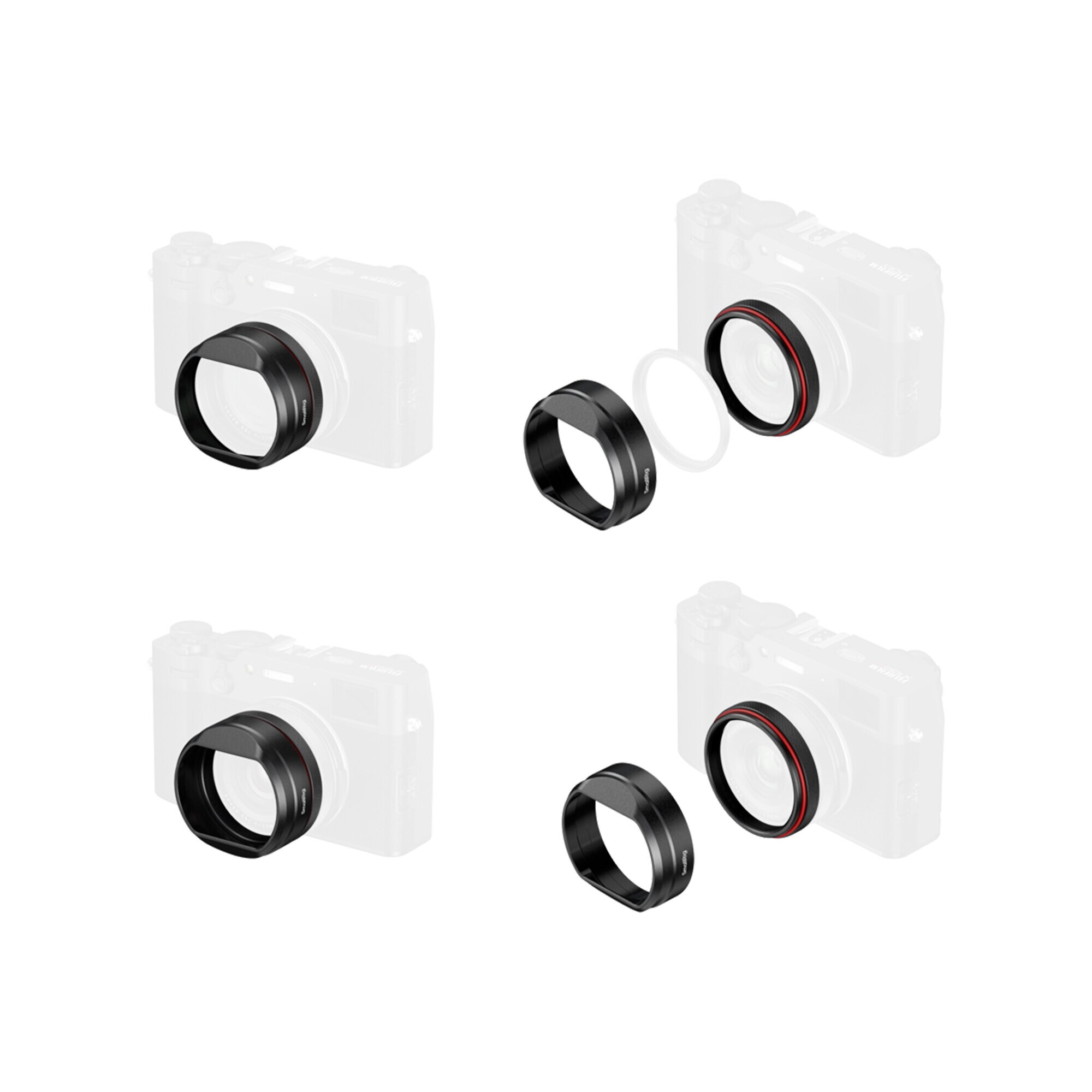 Smallrig 5849 Lens Hood for FUJIFILM X100VI / X100V (Svart)