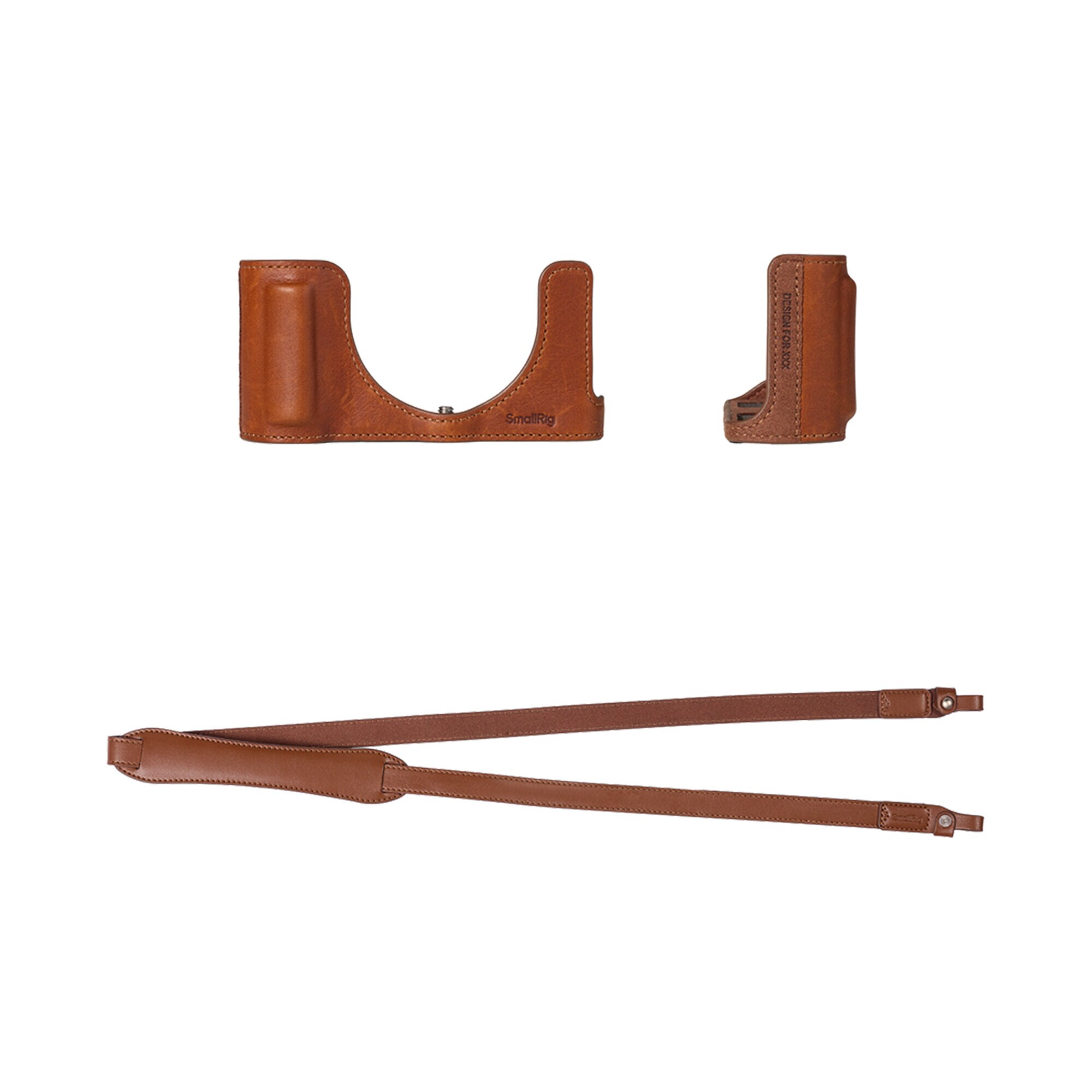 Smallrig 6275 Leather Half Case Kit till Panasonic LUMIX L10 Brun