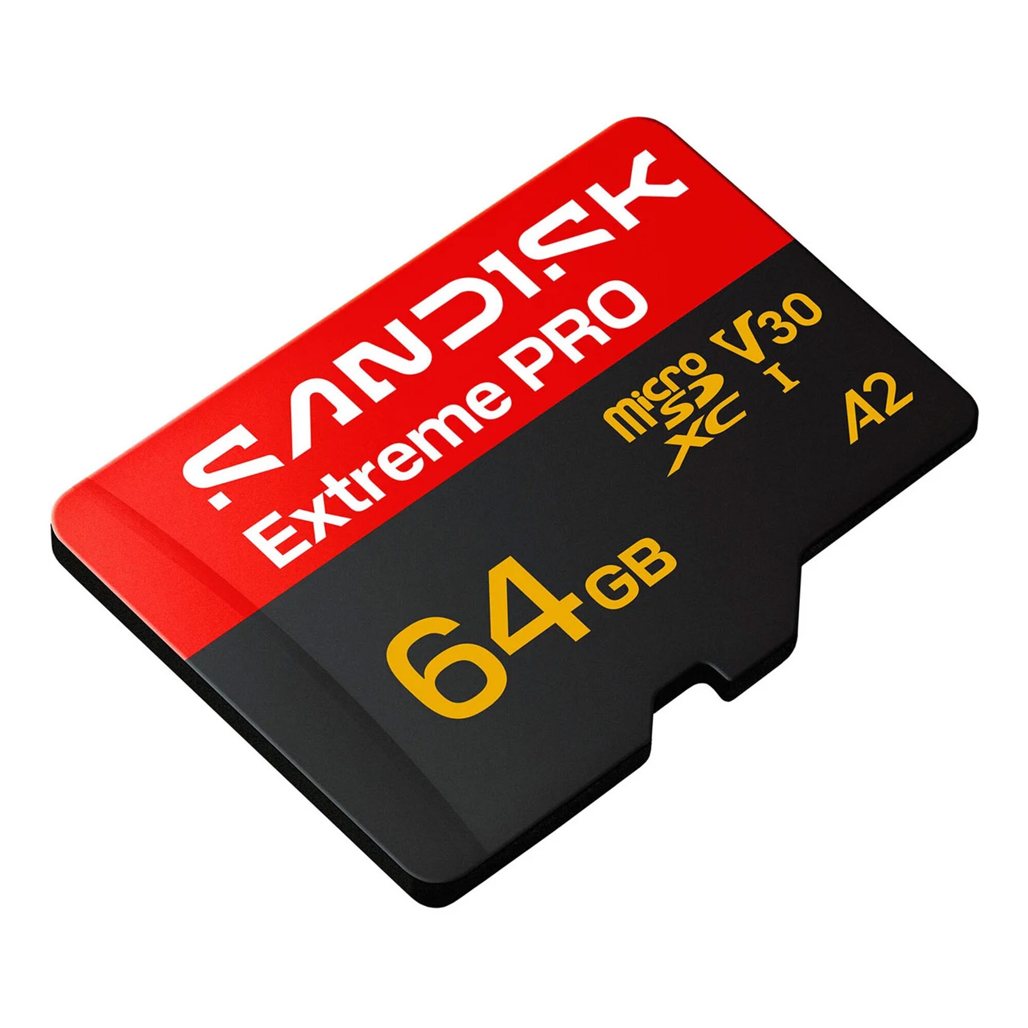 MicroSDXC Extreme Pro 64Gb 200/90Mb/s C10 UHS U3 V30 A1 Adapter