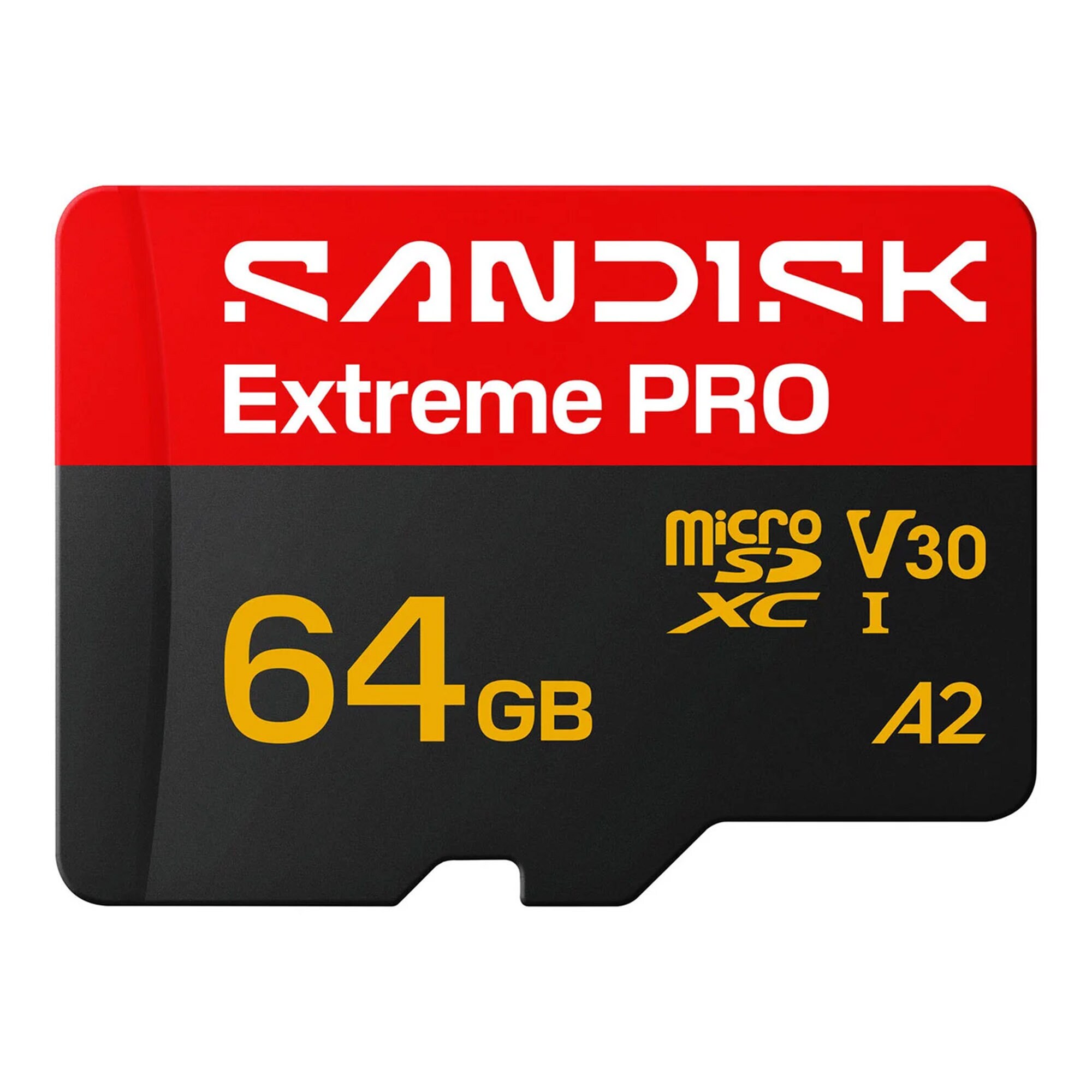 MicroSDXC Extreme Pro 64Gb 200/90Mb/s C10 UHS U3 V30 A1 Adapter