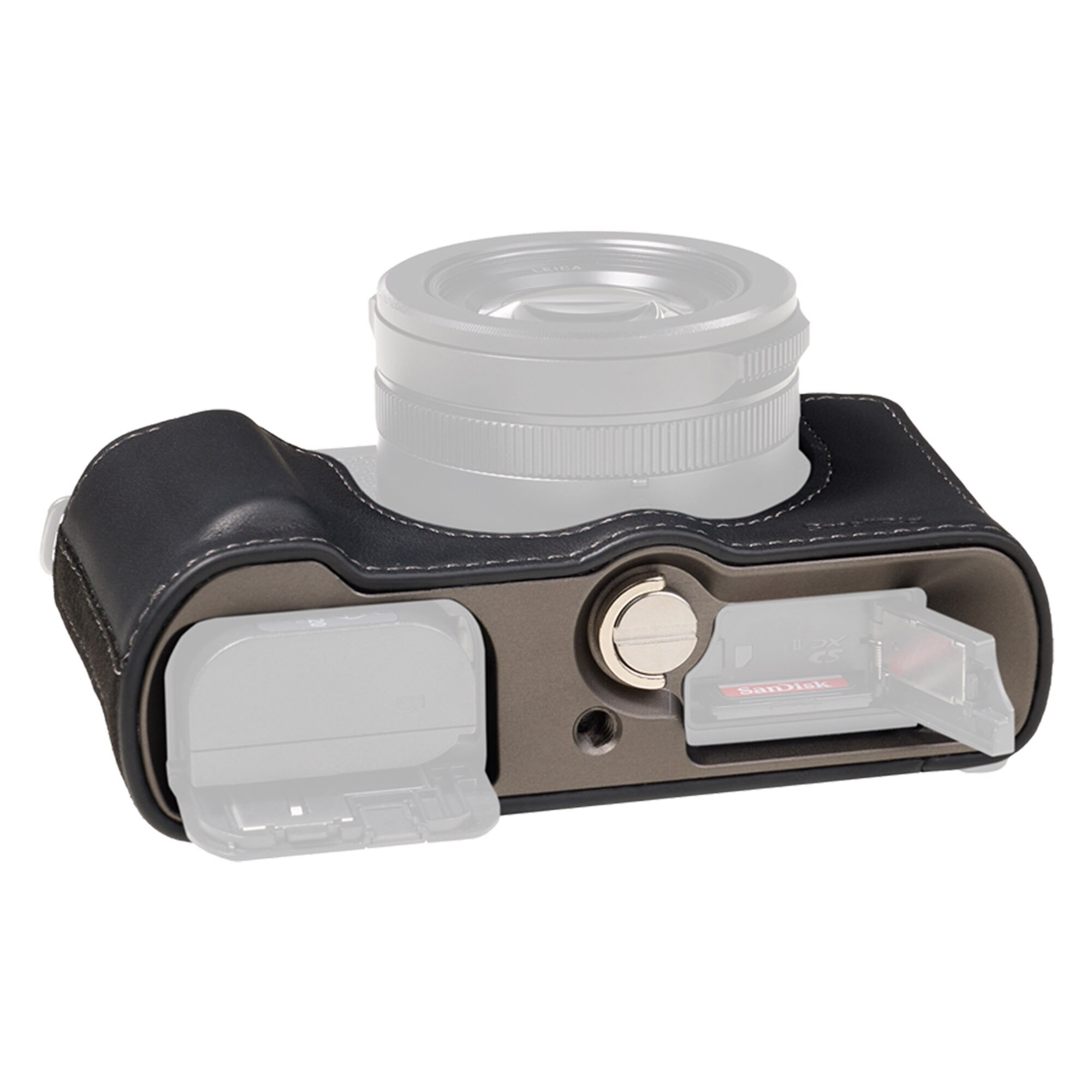 SmallRig 5698 Leather Half Case för Panasonic LUMIX L10 Svart