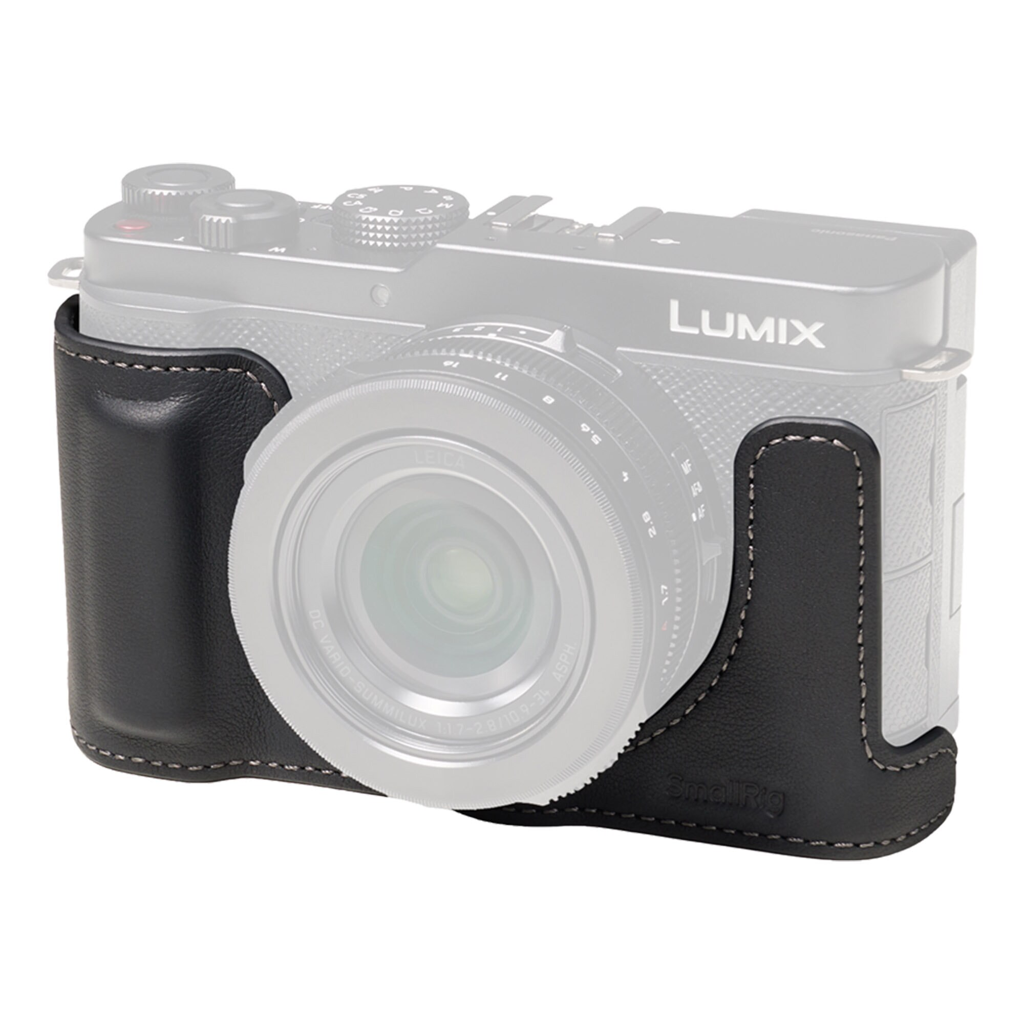 SmallRig 5698 Leather Half Case för Panasonic LUMIX L10 Svart