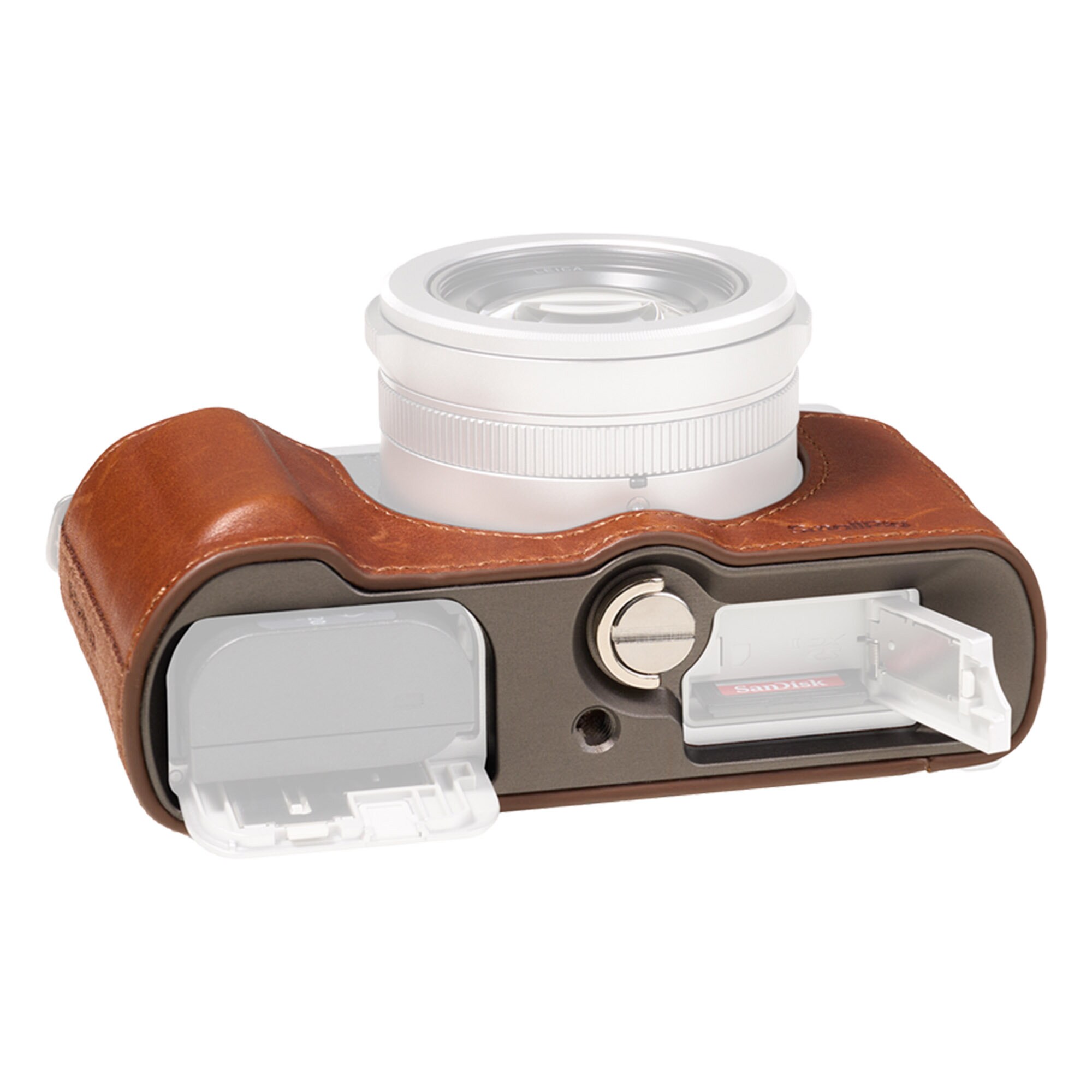 SmallRig 5699 Leather Half Case för Panasonic LUMIX L10 Brun