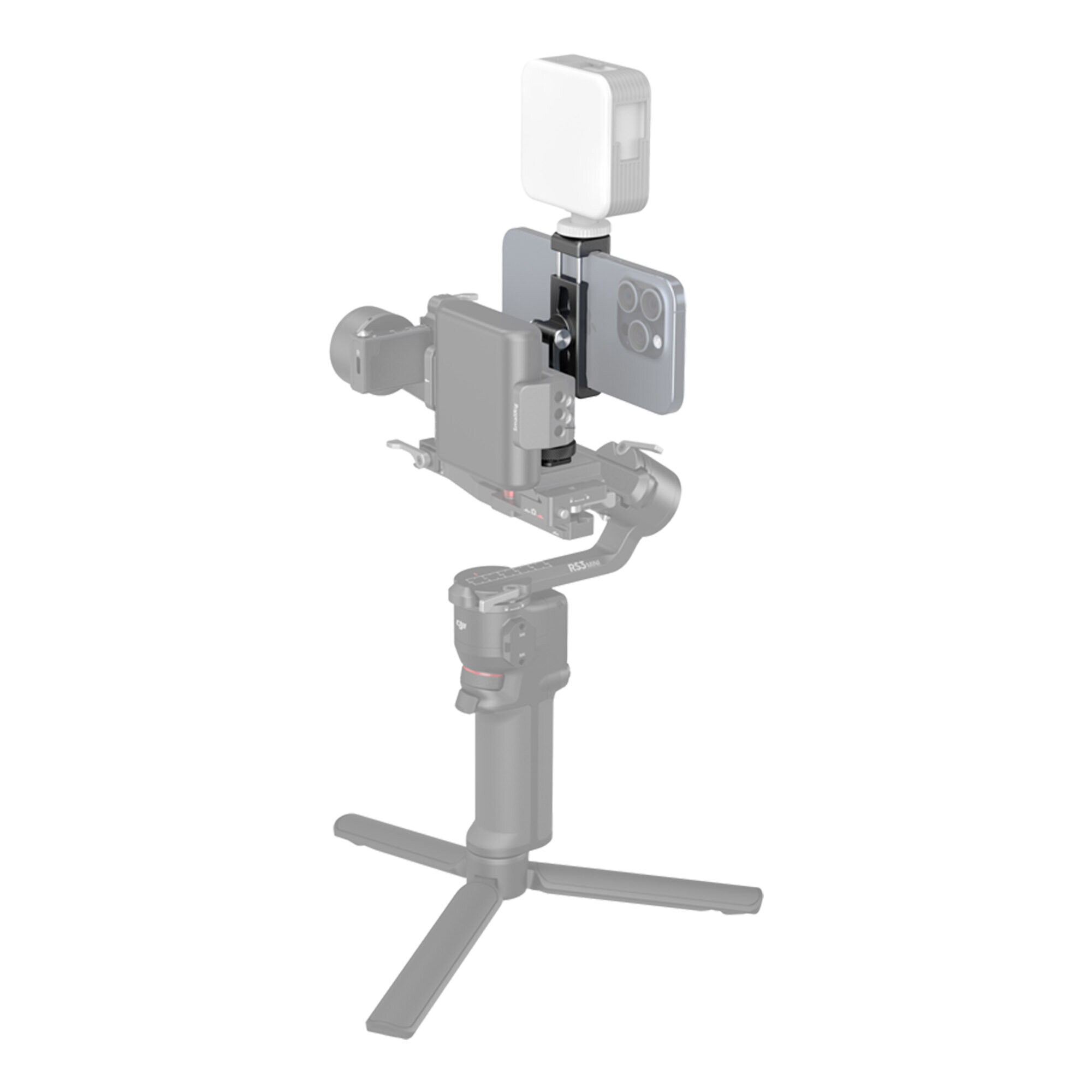 4382 Metal Phone Holder with Cold Shoe Mount