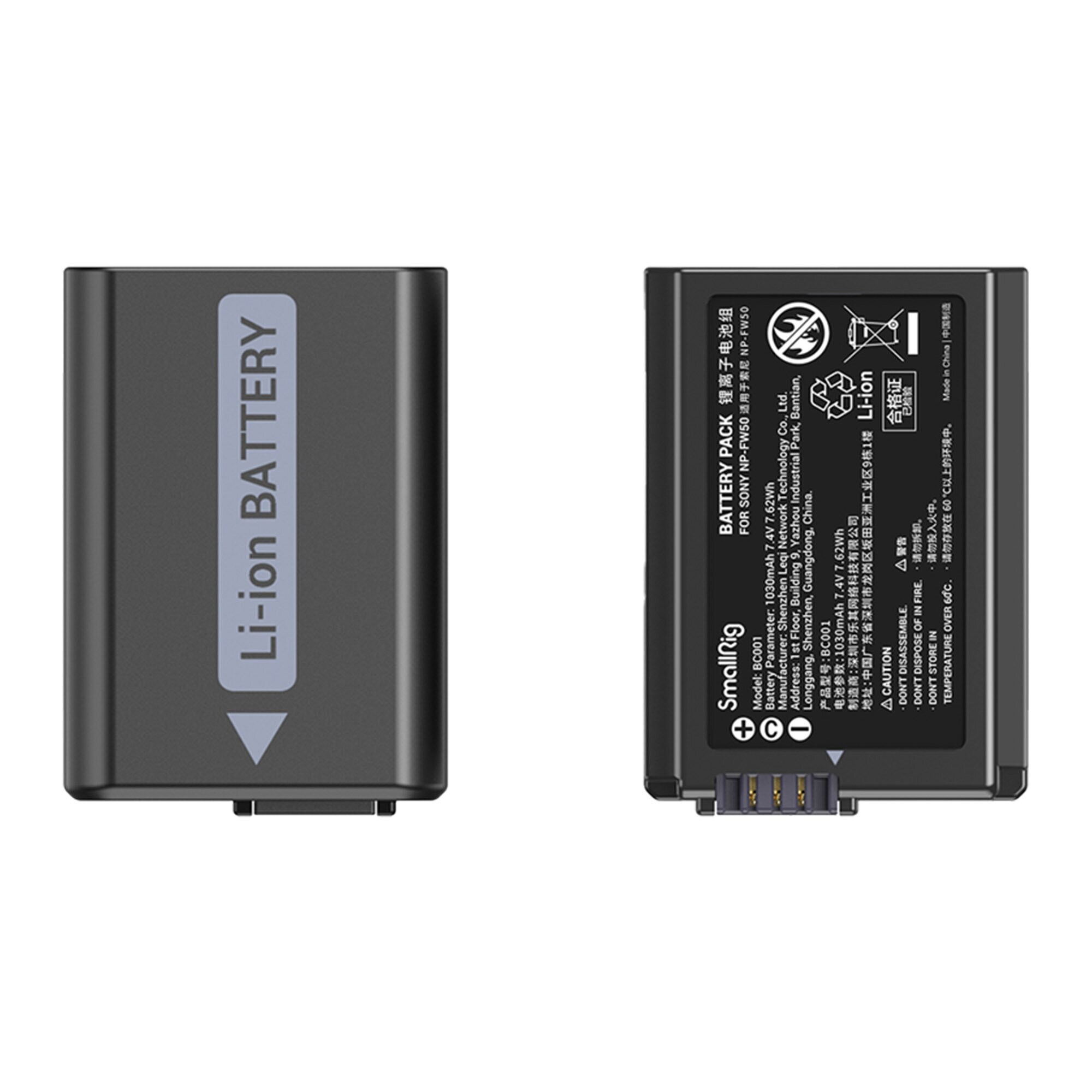 SmallRig 3818 NP-FW50 Battery & Charger Kit
