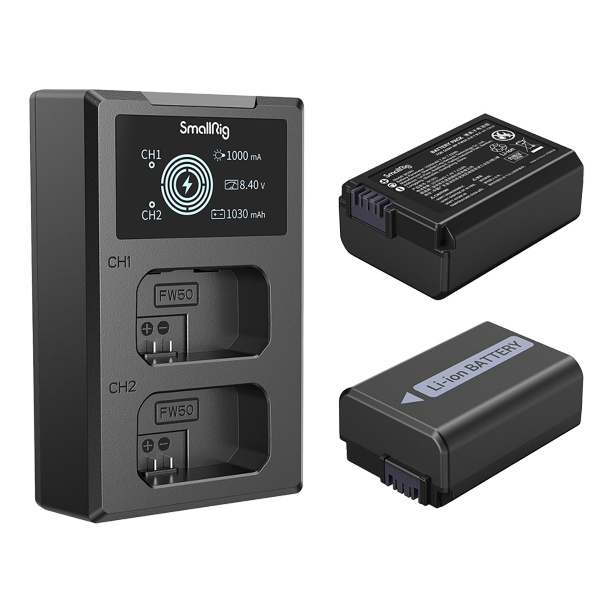 SmallRig 3818 NP-FW50 Battery & Charger Kit