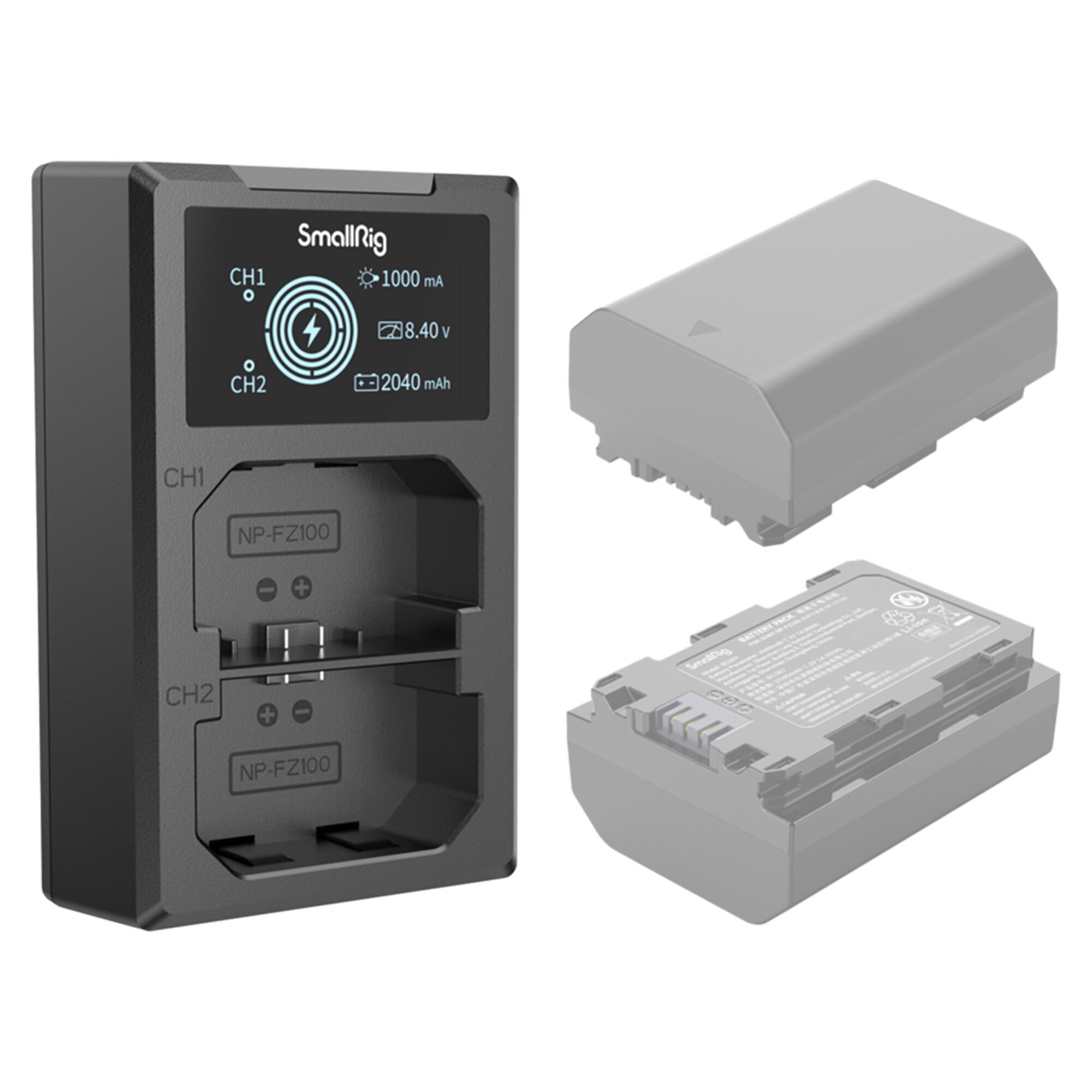 SmallRig 4087 batteriladdare för NP-FZ100