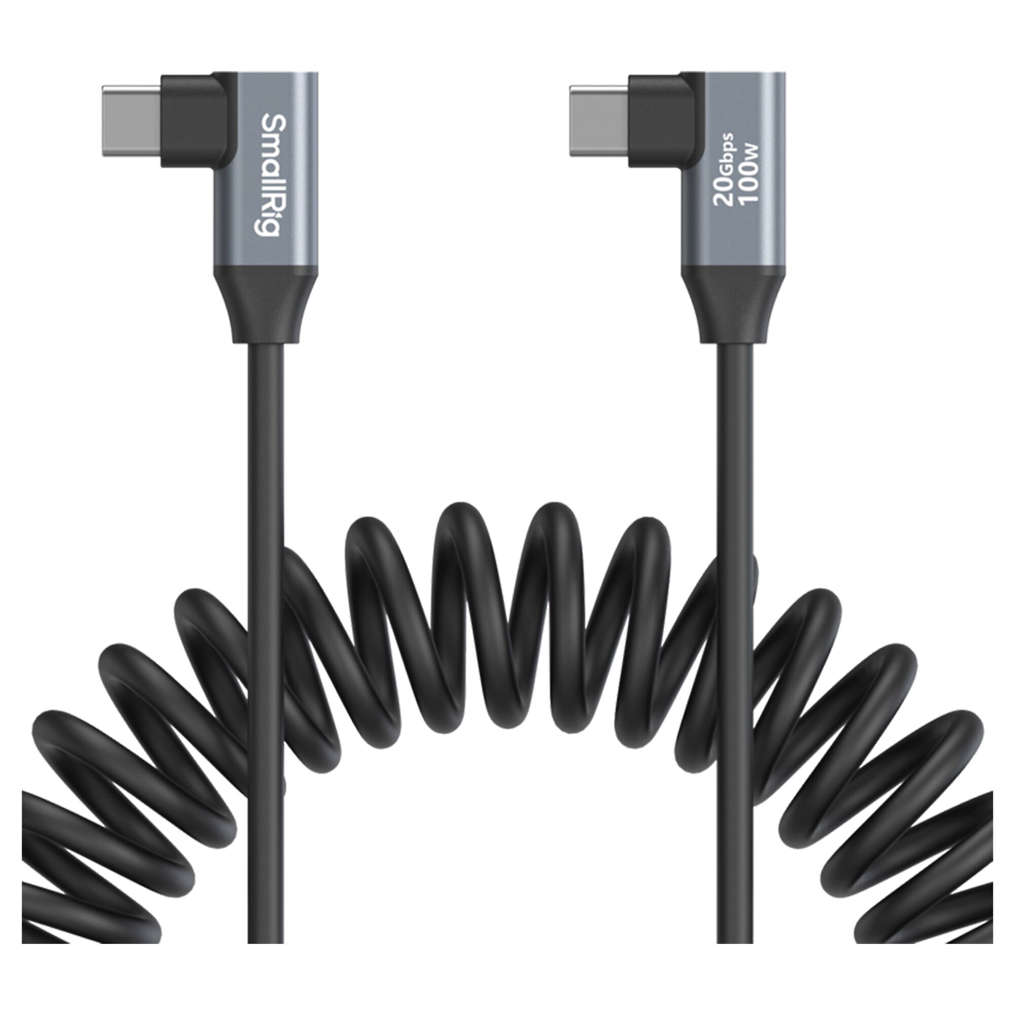SmallRig 4793 USB-C Angled To USB-C Angled Coiled Data Cable