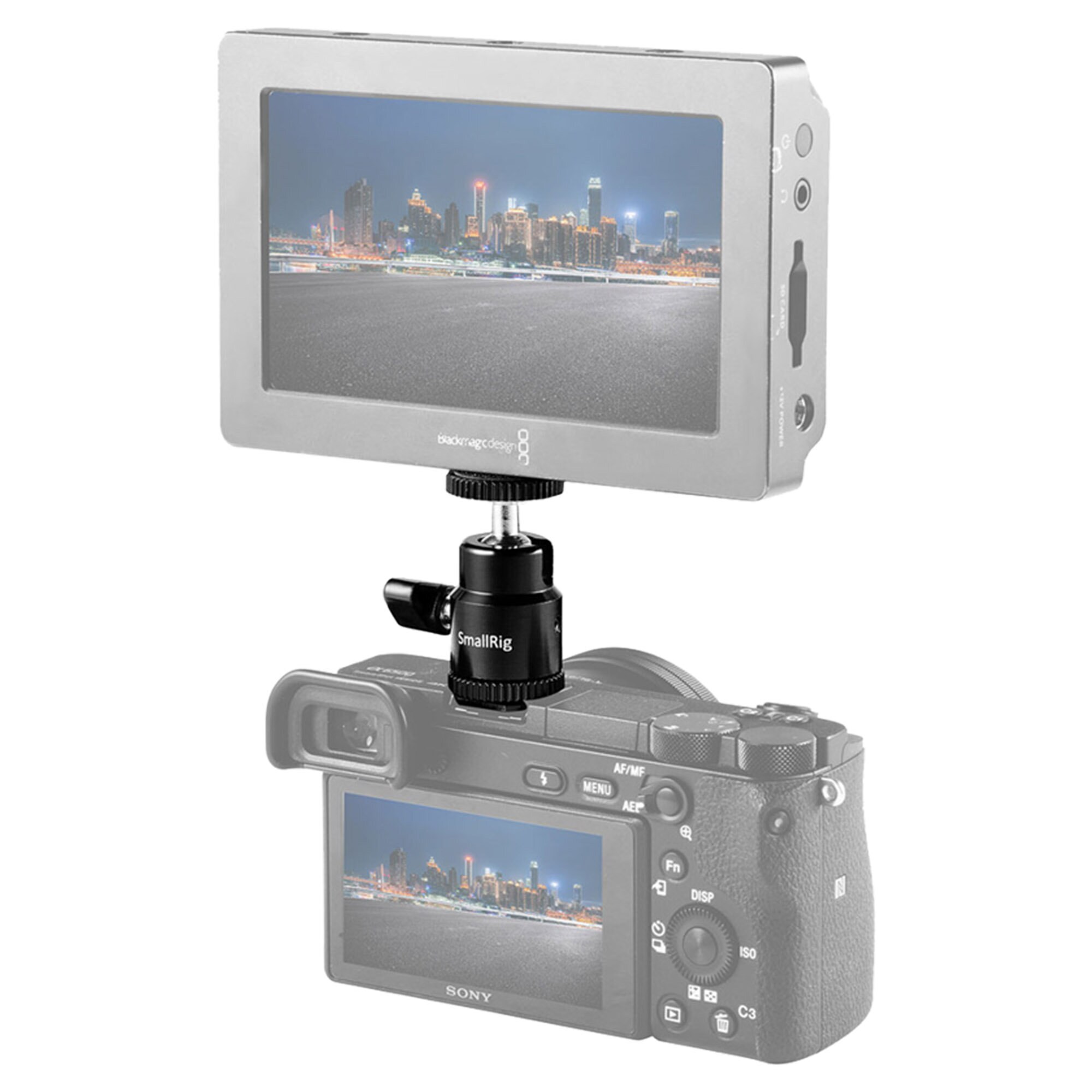 SmallRig 761 Cold Shoe Mount - Ballhead 1/4" Screw