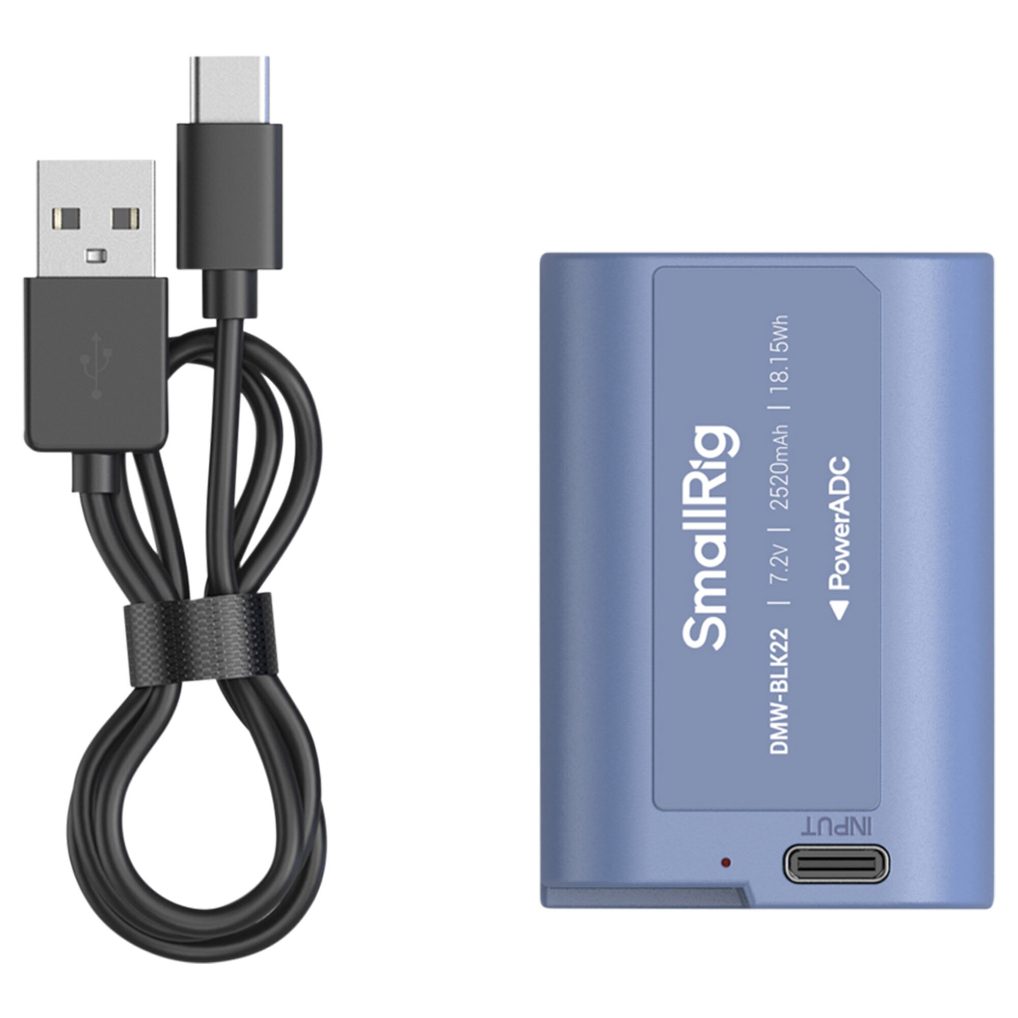 SmallRig 4906 Kamera Batteri USB-C Uppladdningsbart DMW-BLK22