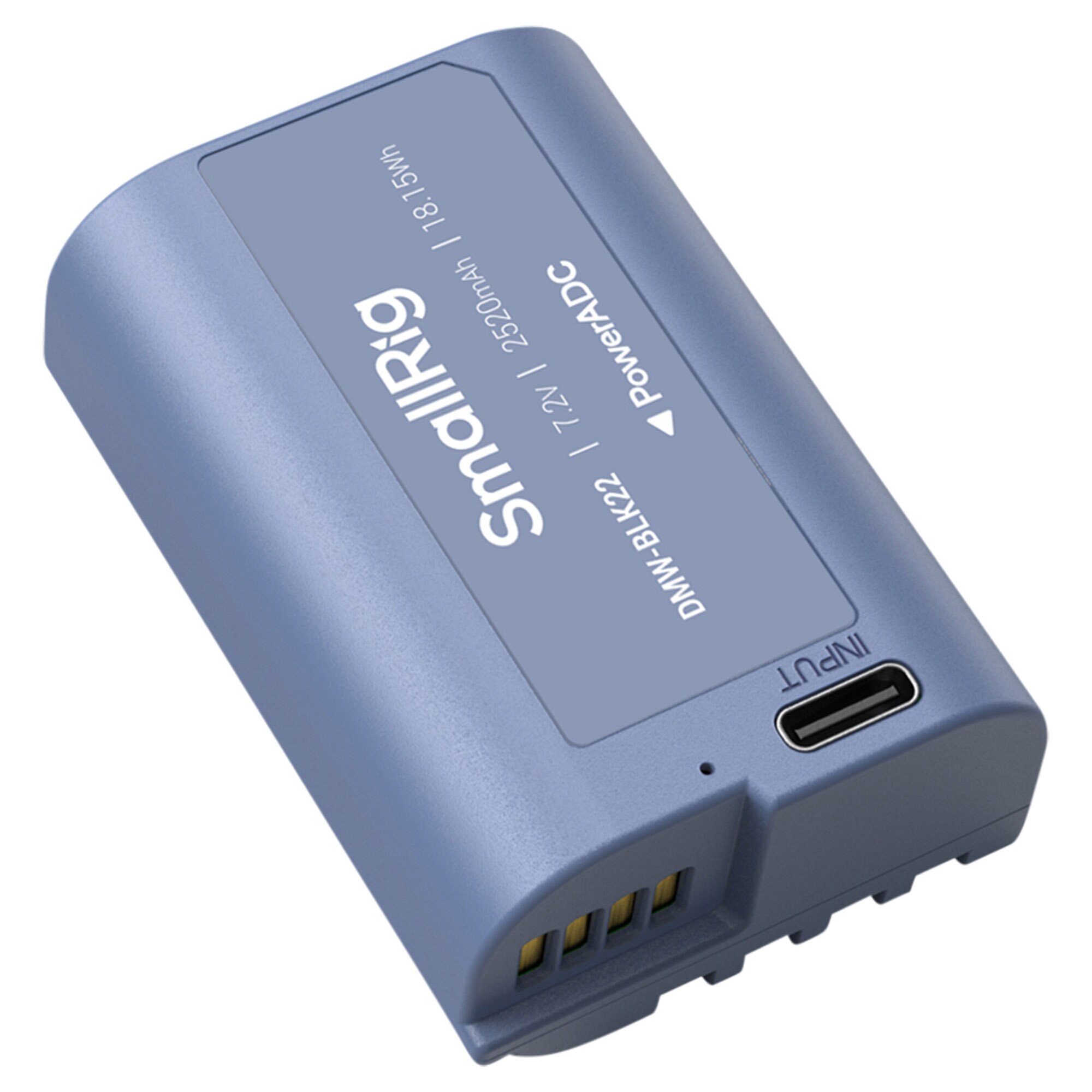 SmallRig 4906 Kamera Batteri USB-C Uppladdningsbart DMW-BLK22