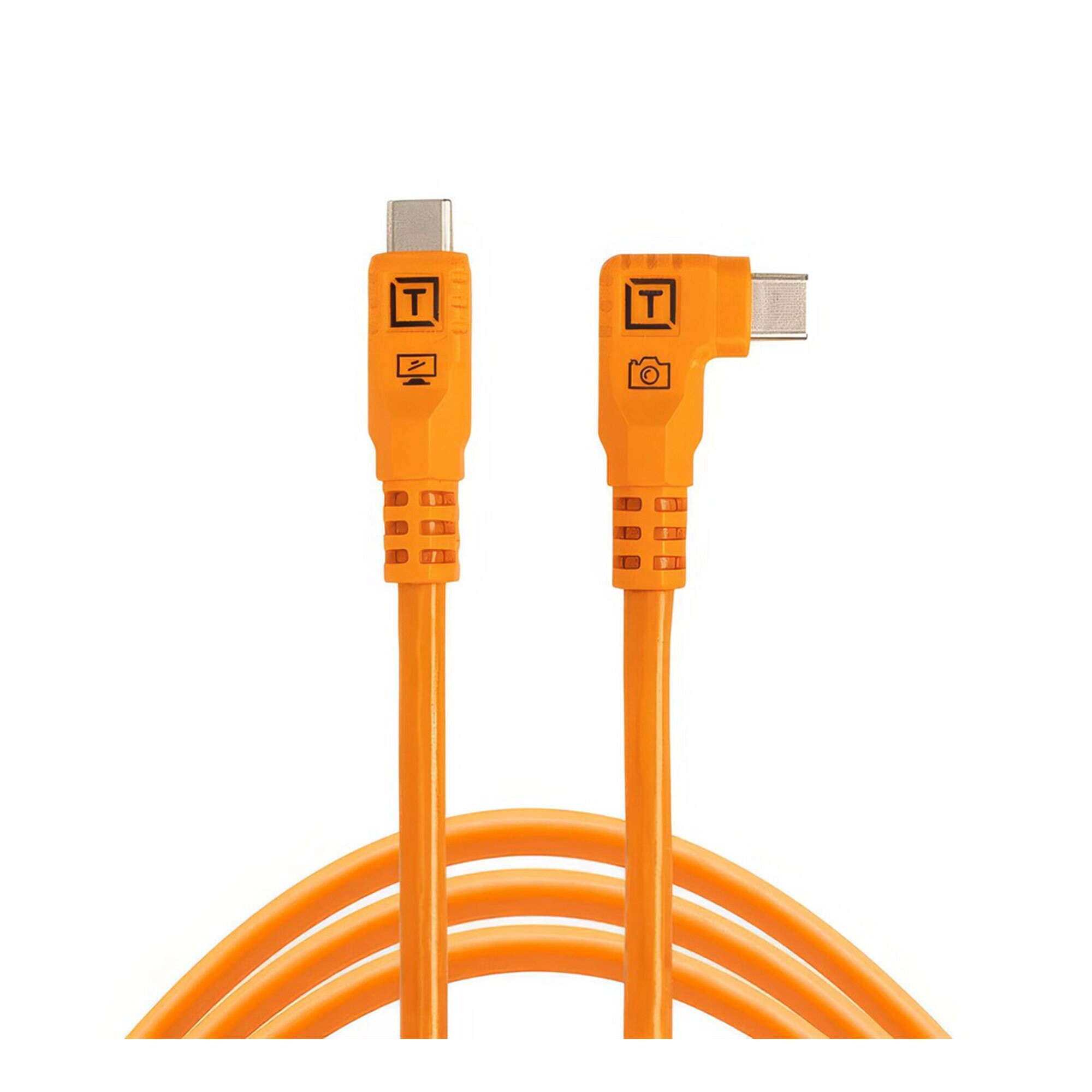 TetherPro Optima 10G USB-C, 1,8m, Rak till Vinklad, Orange