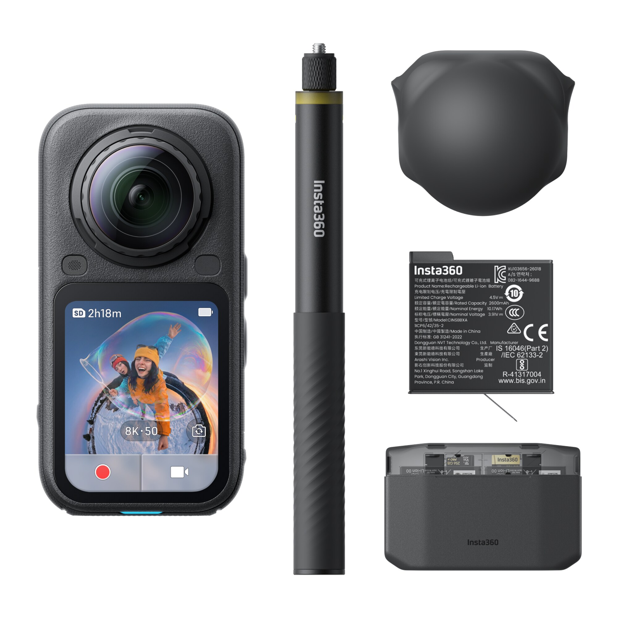 Insta360 X6 Essentials Bundle Midnight Black