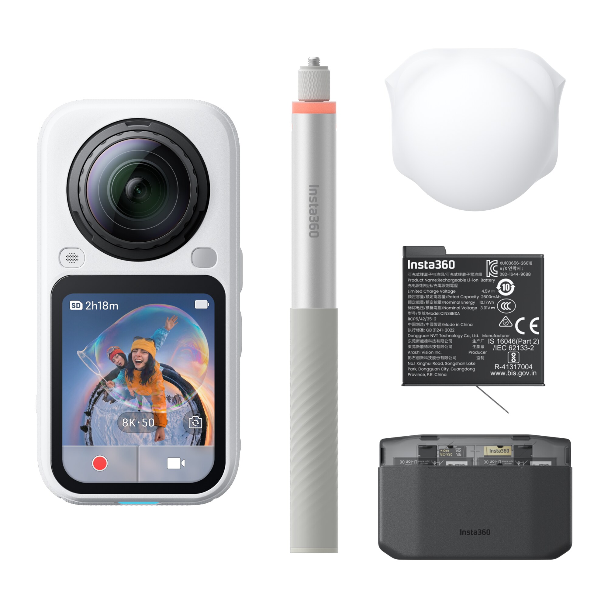 Insta360 X6 Essentials Bundle Arctic White