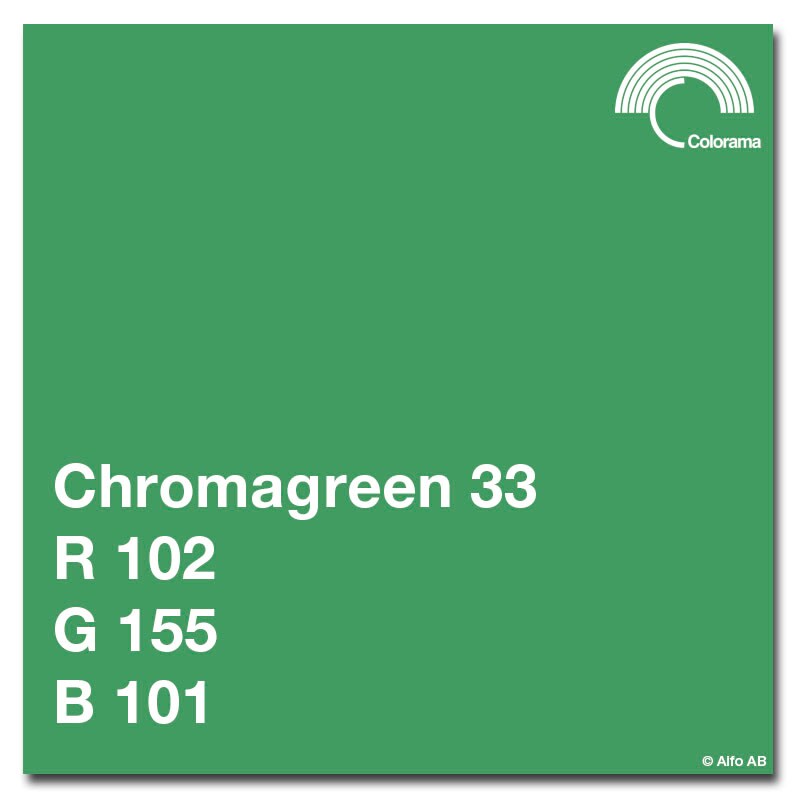 Colorama Bakgrundspapper 3.55 x 30m GreenScreen