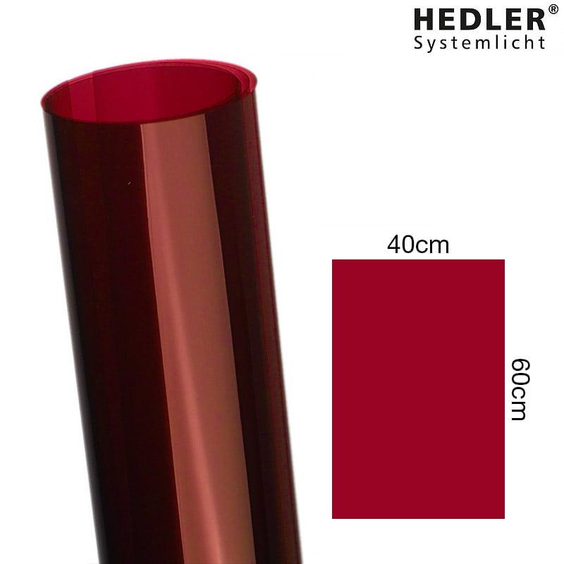 Hedler Filter Gel Röd 40x60cm