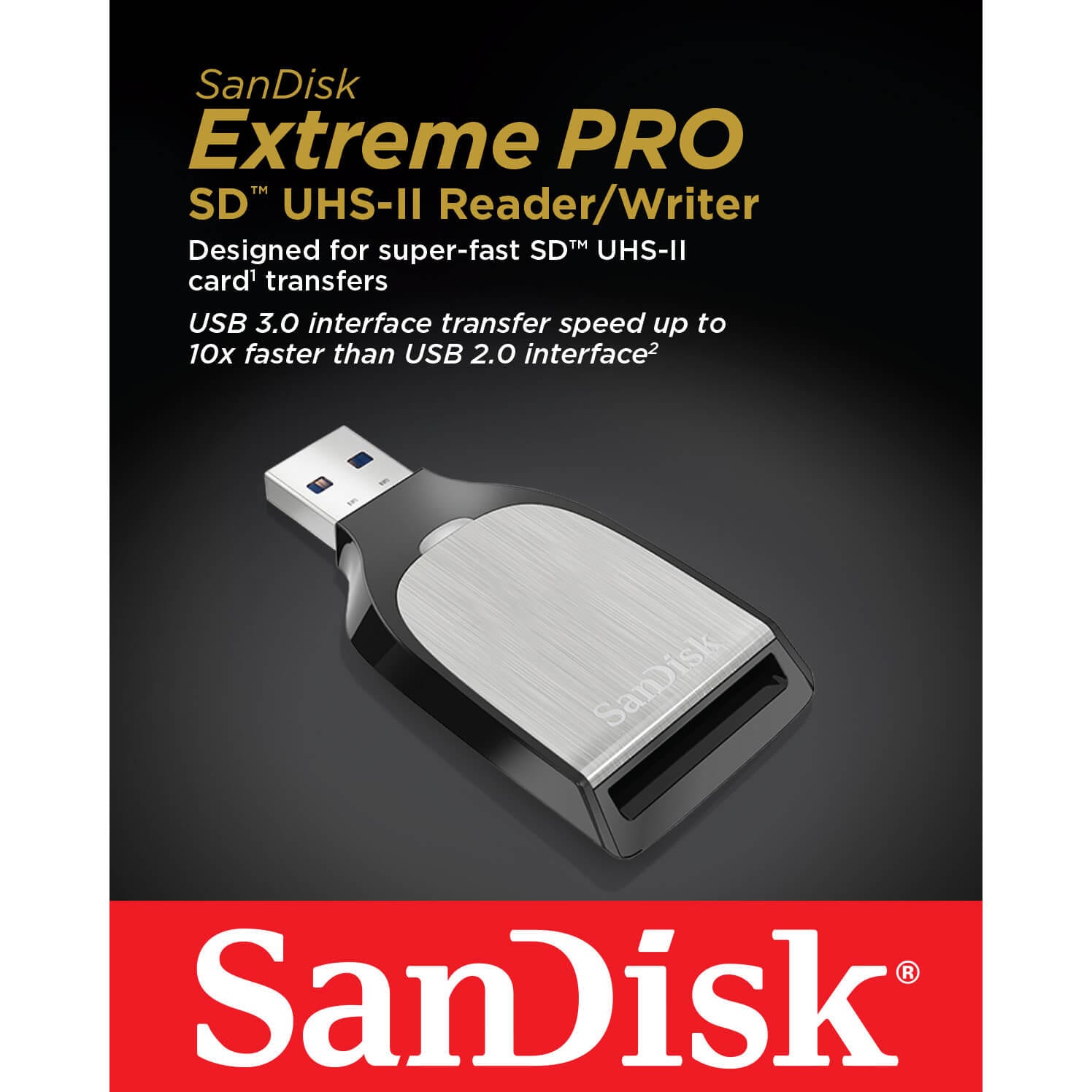 Sandisk Minneskortläsare USB Typ-A för SD UHS-I, UHS-II