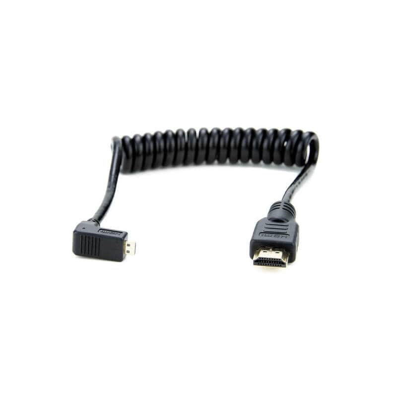 Atomos Vinklad Micro HDMI till Fullstor HDMI, kabellängd 30-45cm