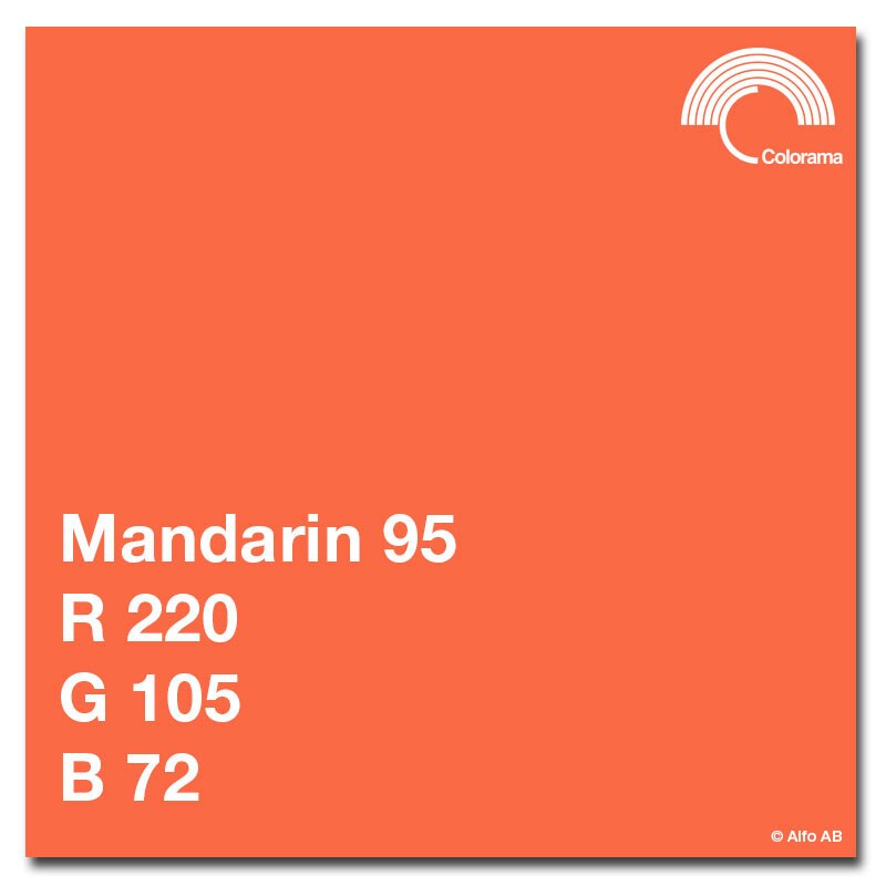 Colorama Bakgrundspapper 2,72 x 11m Mandarin