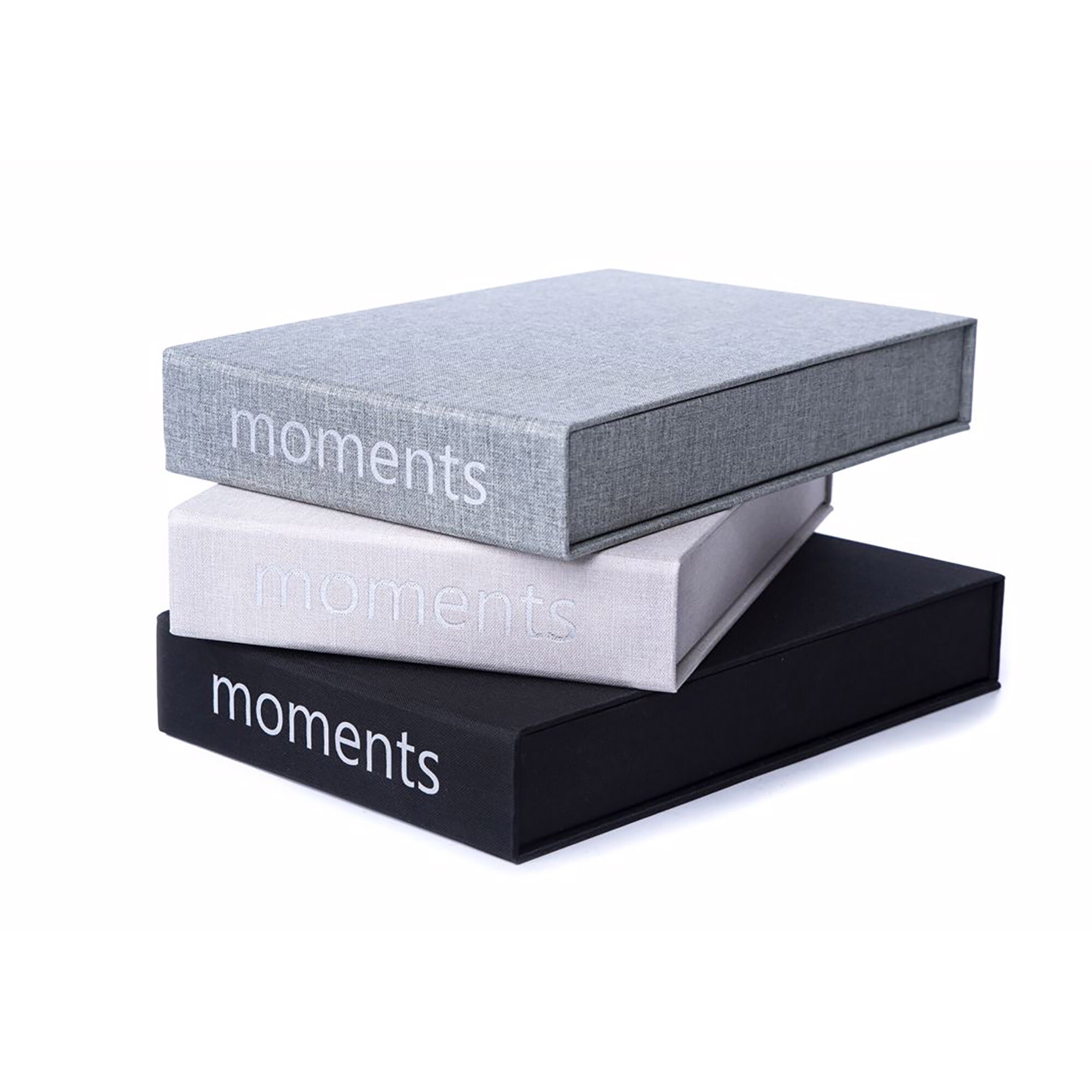 Base Line Canvas Coffeetable Album Svart