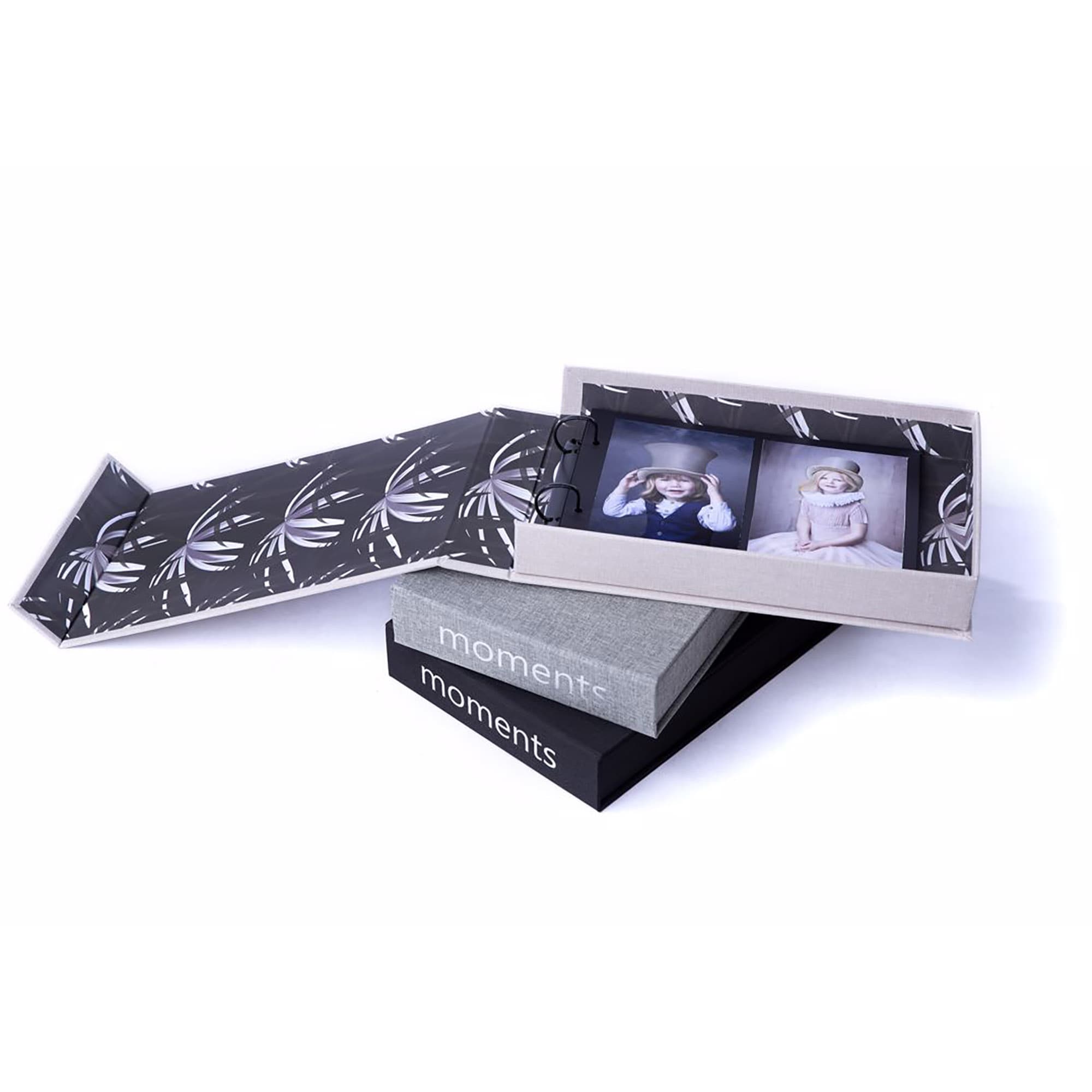 Base Line Canvas Coffeetable Album Svart