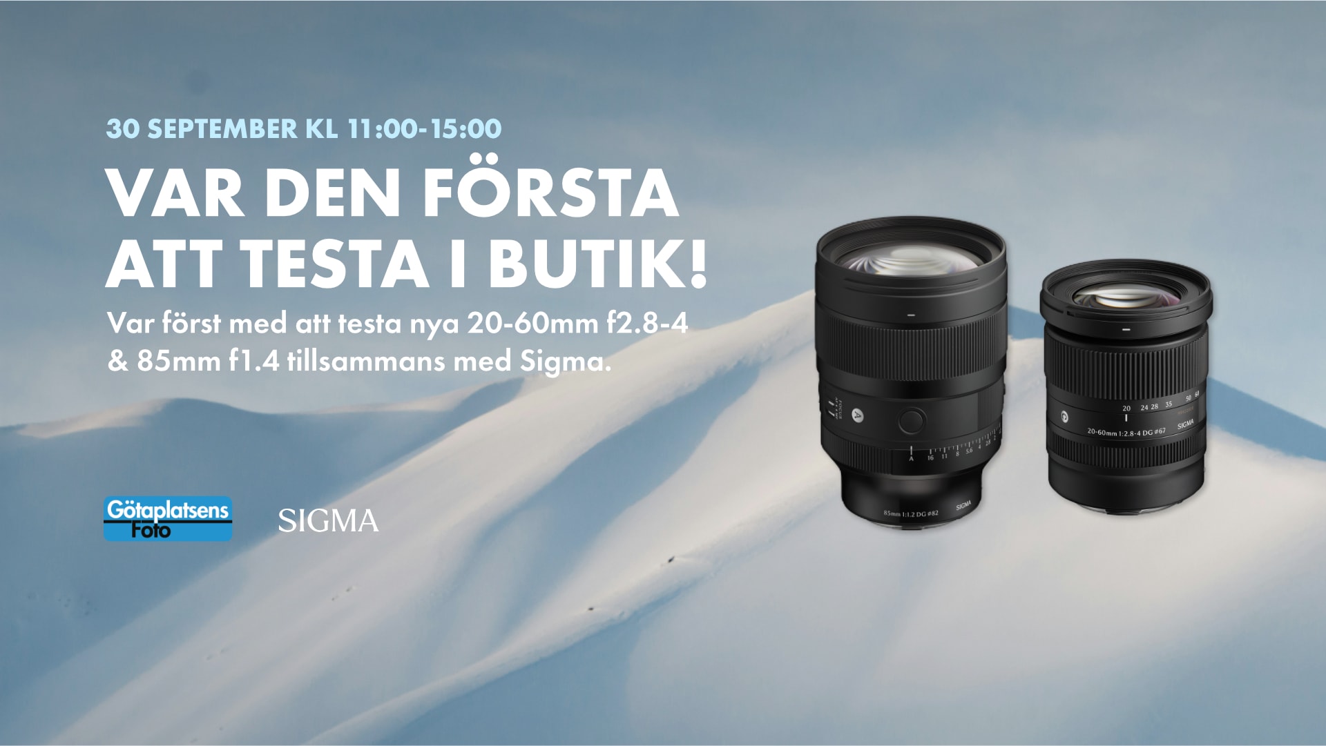 Sigma på besök 30/9!