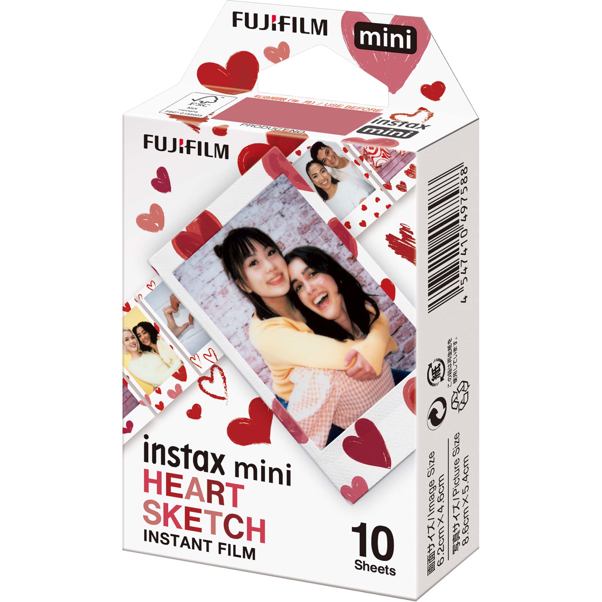 Fujifilm Instax Mini 10 bilder Heart Sketch