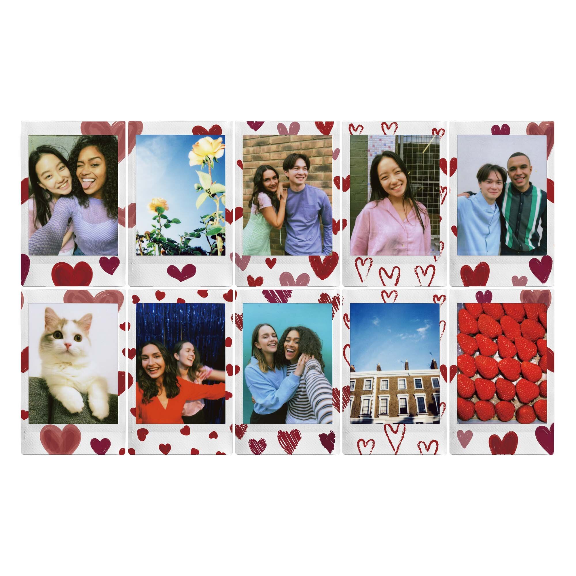 Instax Mini 10 bilder Heart Sketch