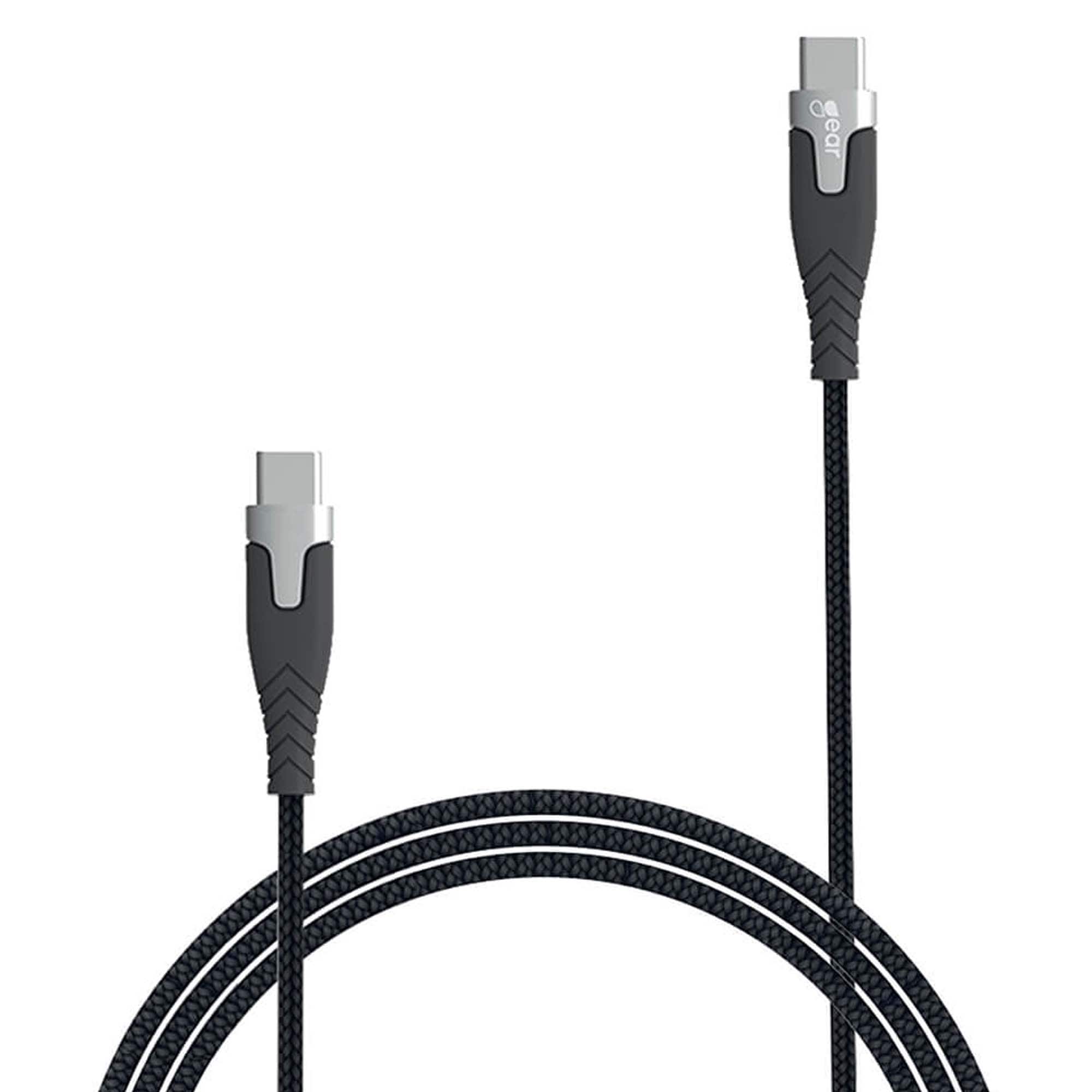 Gear Laddkabel Pro USB-C till USB-C, 1.5 m, Svart
