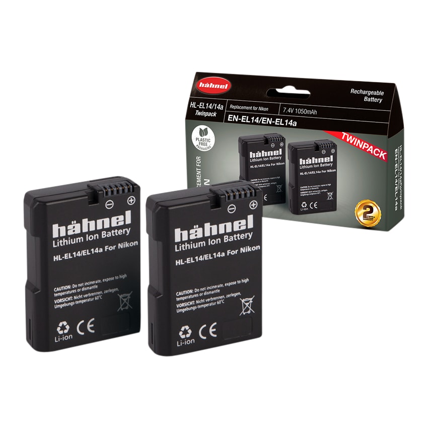 Hähnel Batteri Nikon HL-EL14 /14A Twin Pack