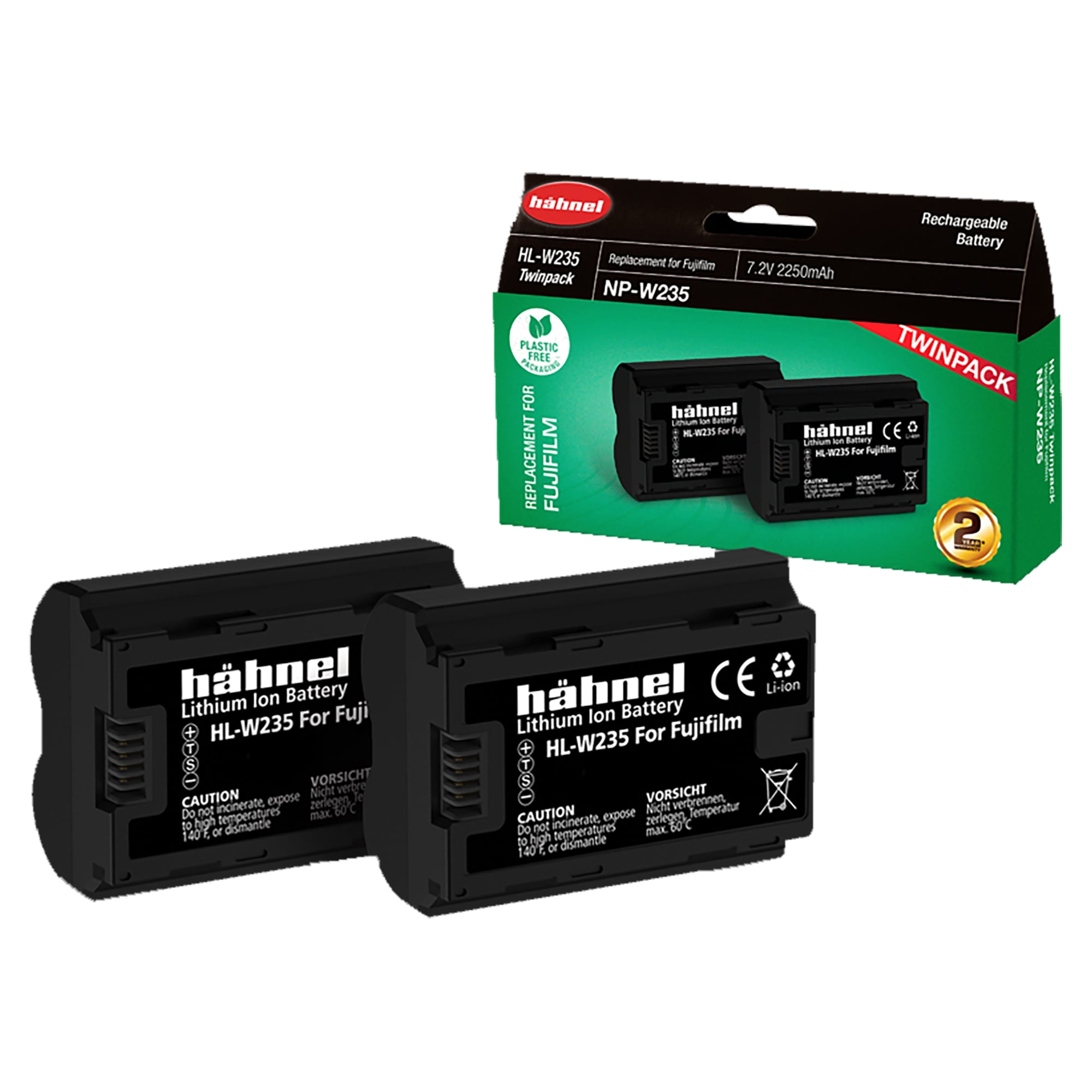 Hähnel Batteri Fuji HL-W235 Twin Pack