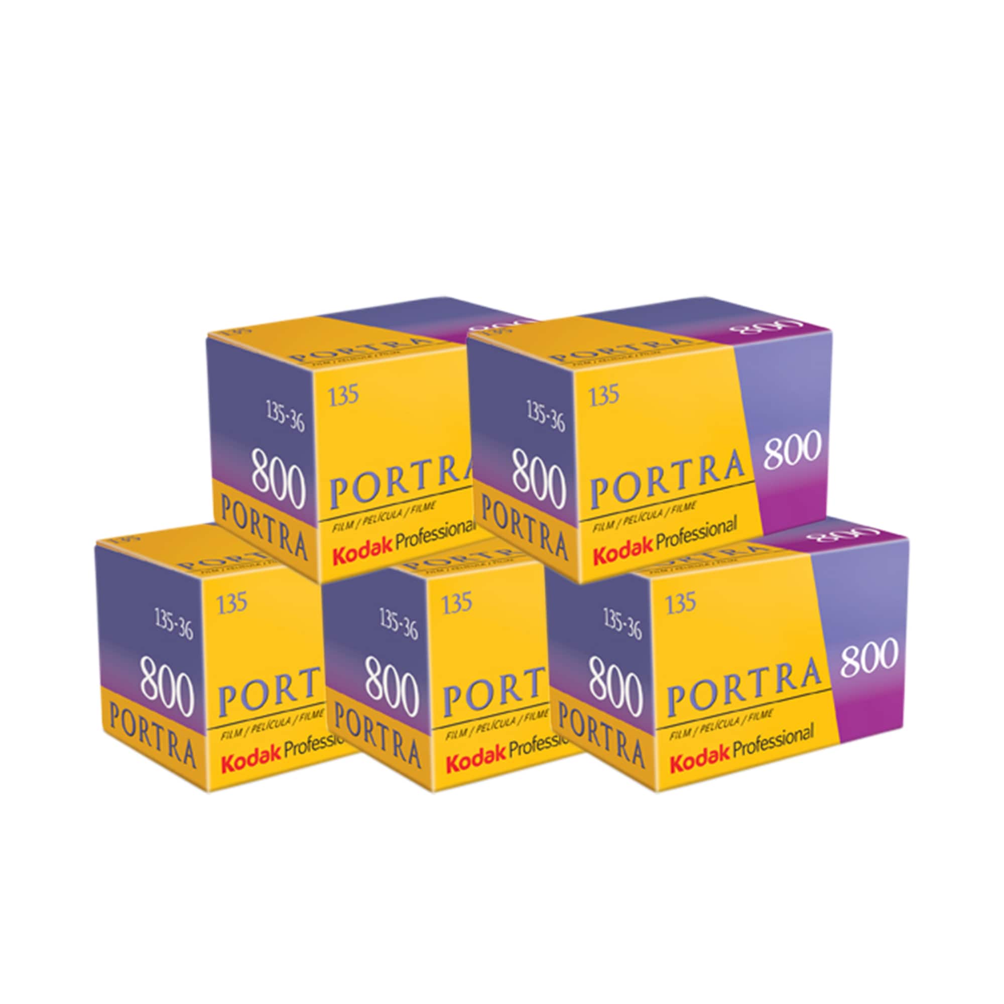 Kodak Portra 800 135/36 5-Pack