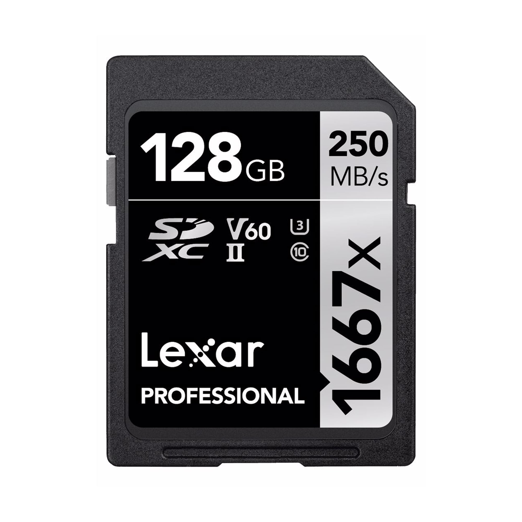 Lexar Pro 1667X SDXC UHS-I U3 (V60) R250/W120 128GB