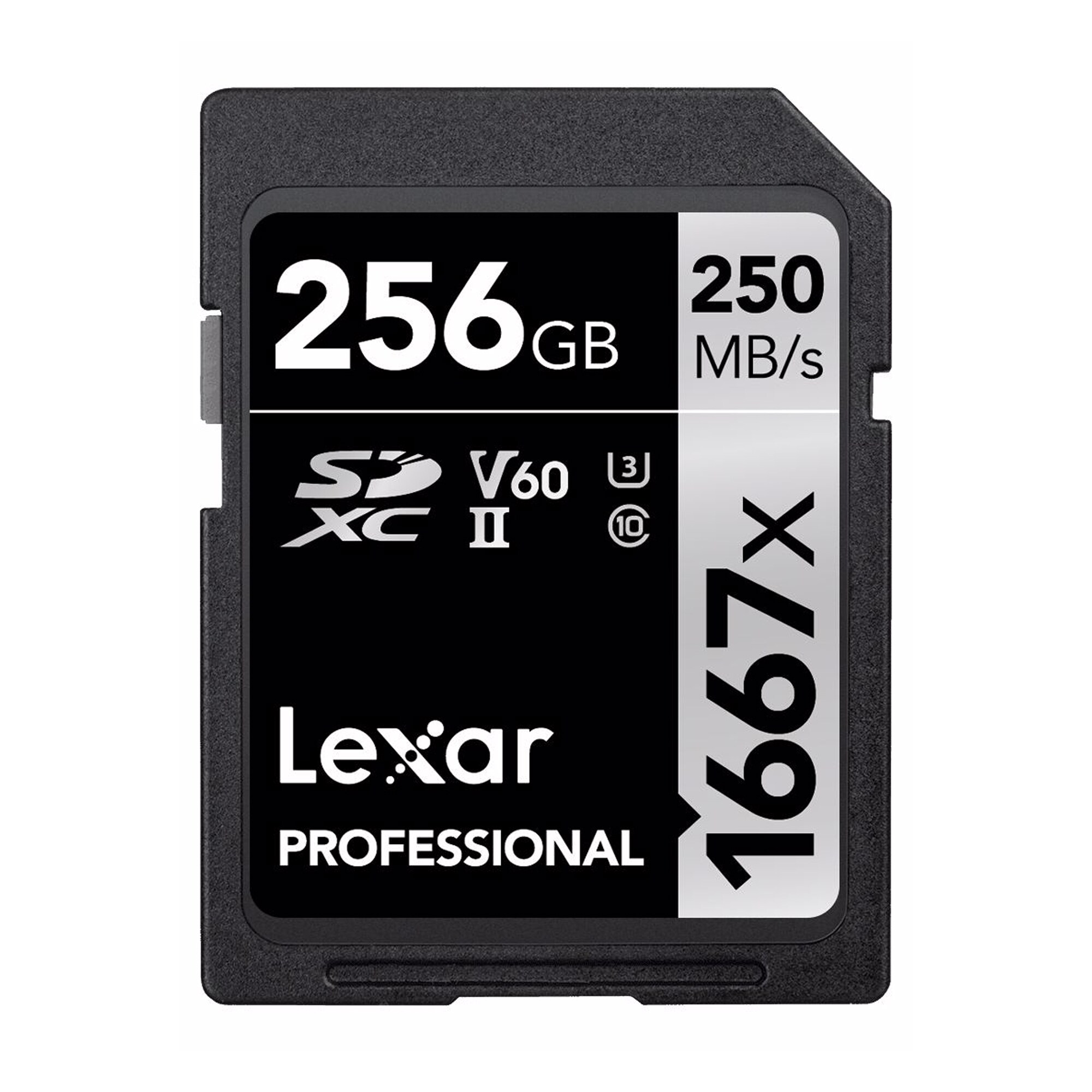Lexar Pro 1667X SDXC UHS-II U3 (V60) R250/W120 256GB