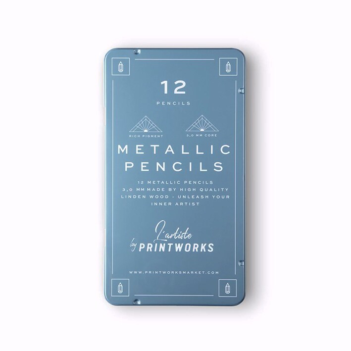 Printworks Färgpennor Metallic 12-pack 