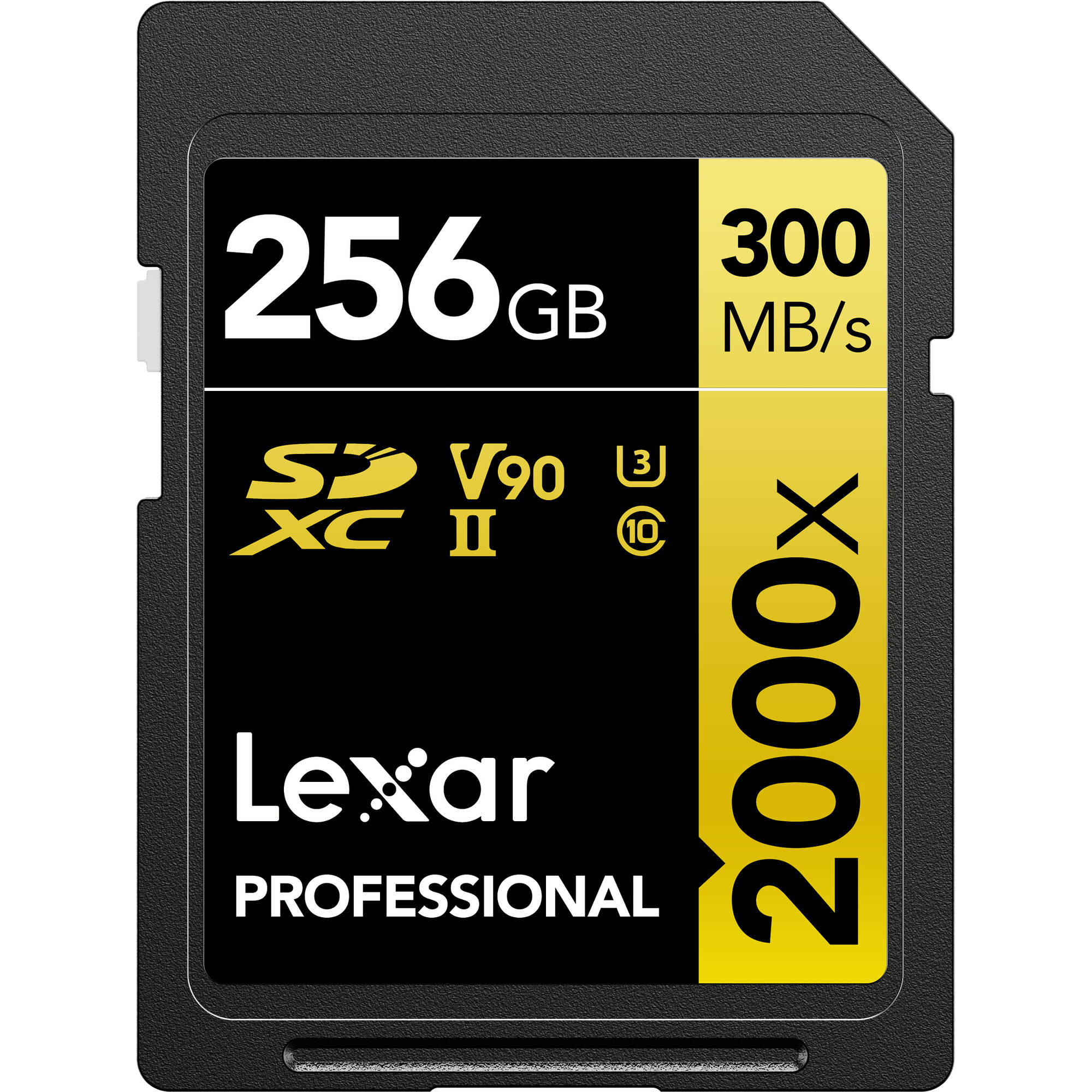 Lexar Pro 2000X SDHC/SDXC UHS-II U3(V90) R300/W260 256GB